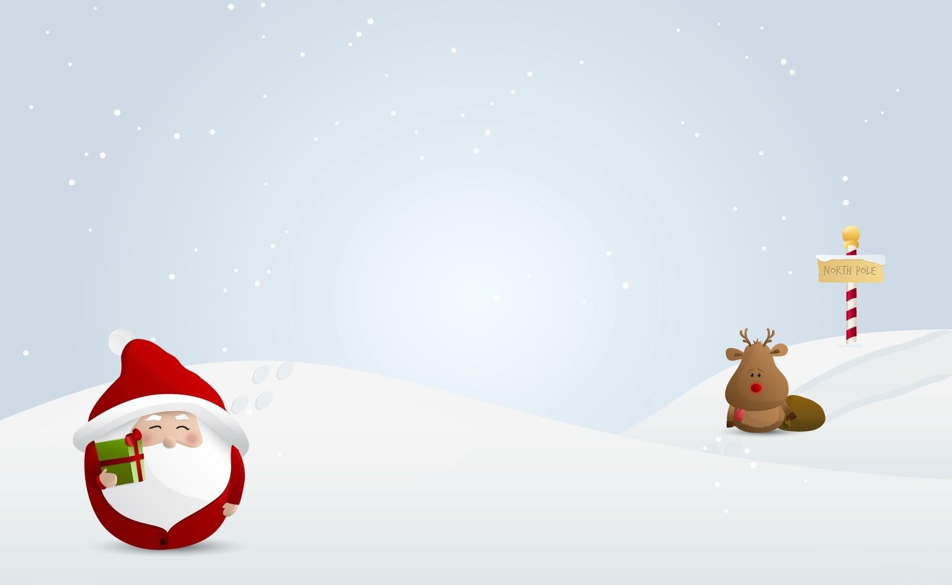 1920x1180 Wallpaper Santa claus, Gifts, Reindeer, Pointer, Snow