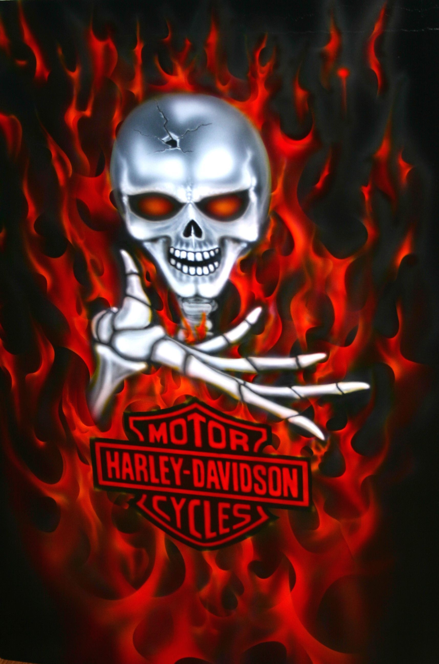 1715x2592 harley-davidson skull logo | ripped metal effect : on this piece i