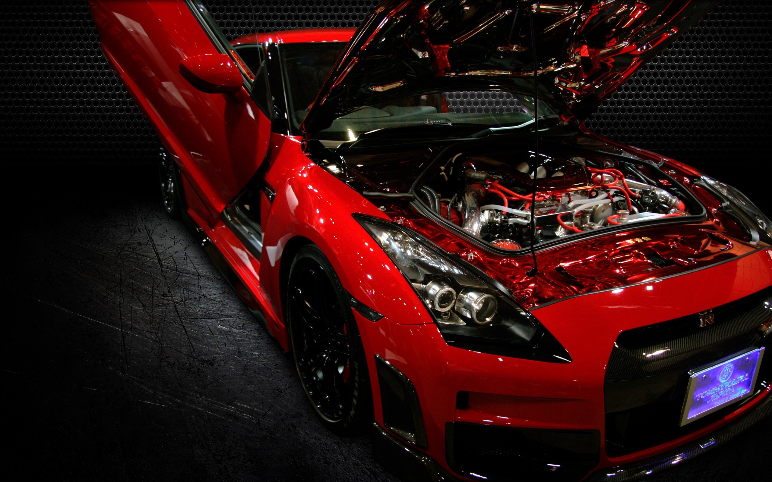 2560x1600 Nissan GT R Red Car Tuning wallpaper  17568 