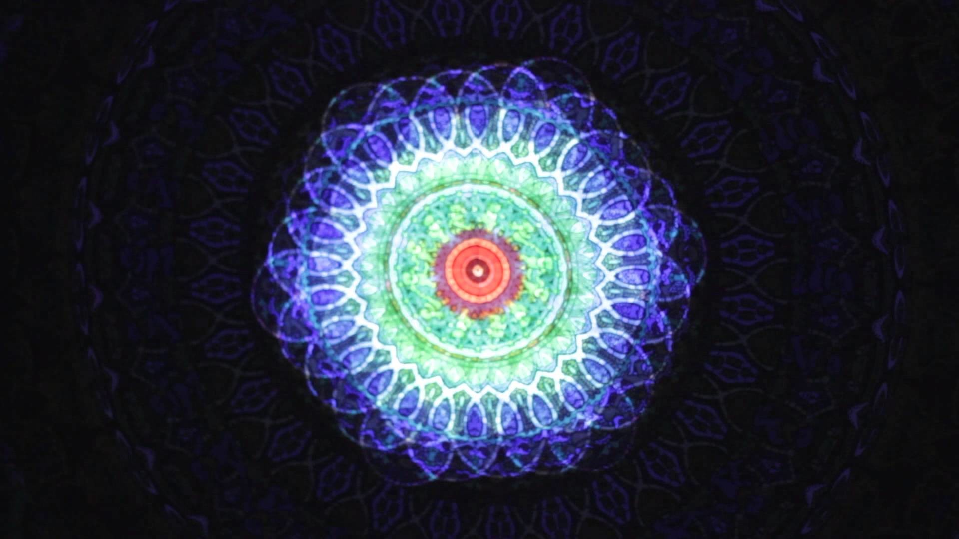 1920x1080 Flower of Life Projection on Tapestry