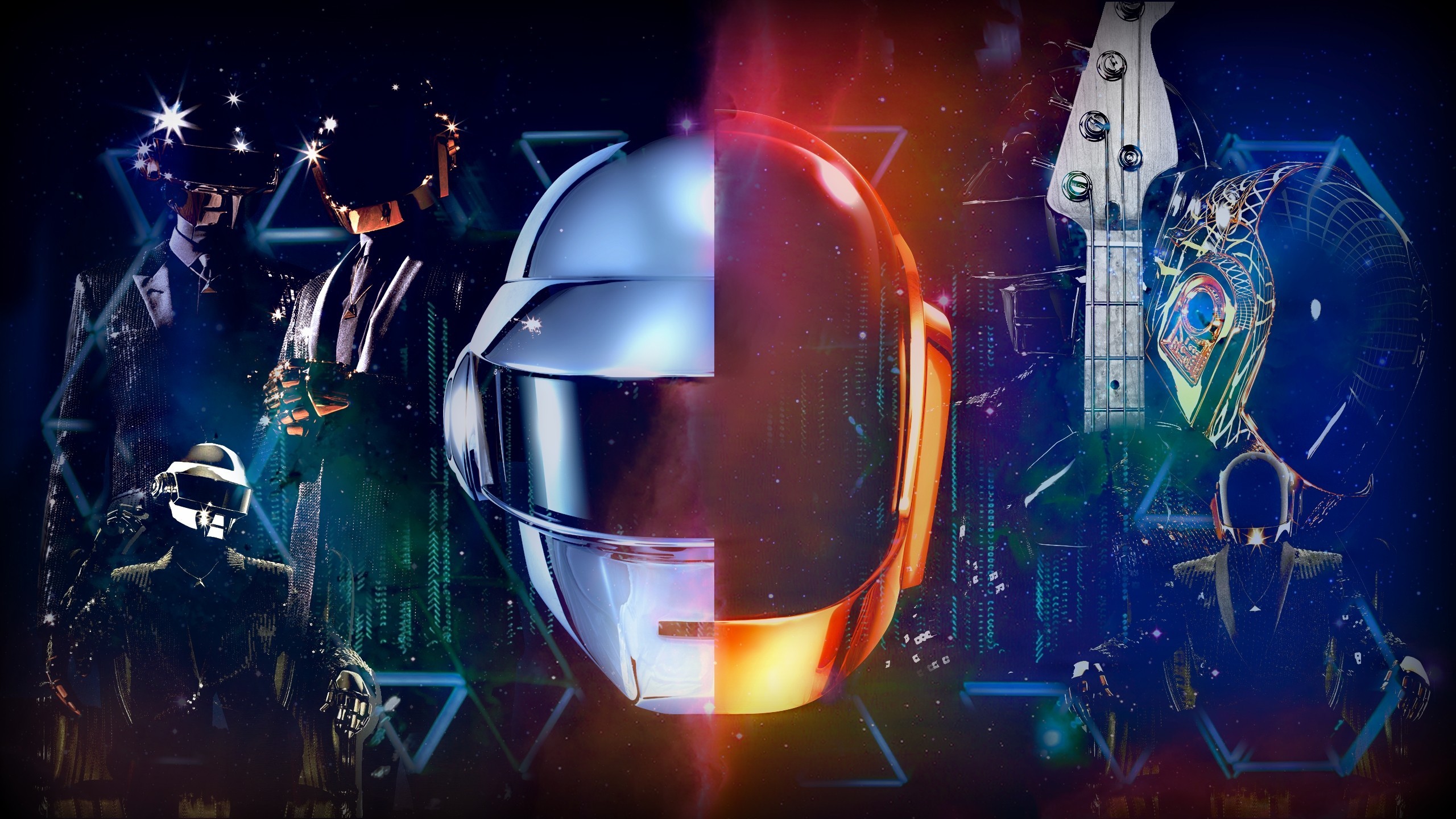 2560x1440 wallpaper Daft Punk Â· electronic music