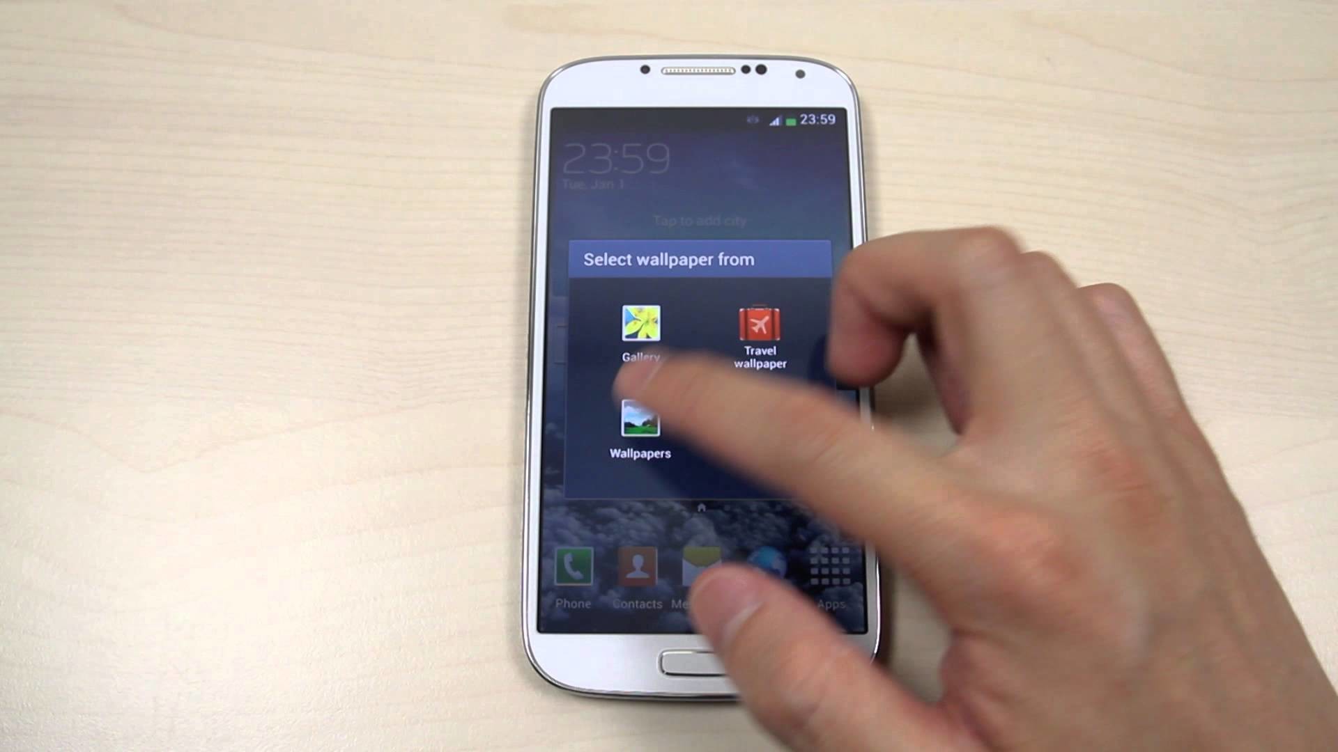 1920x1080 How to change the home screen and lock screen wallpaper on Samsung Galaxy  S4 GT-I9500 / GT-I9505 - YouTube