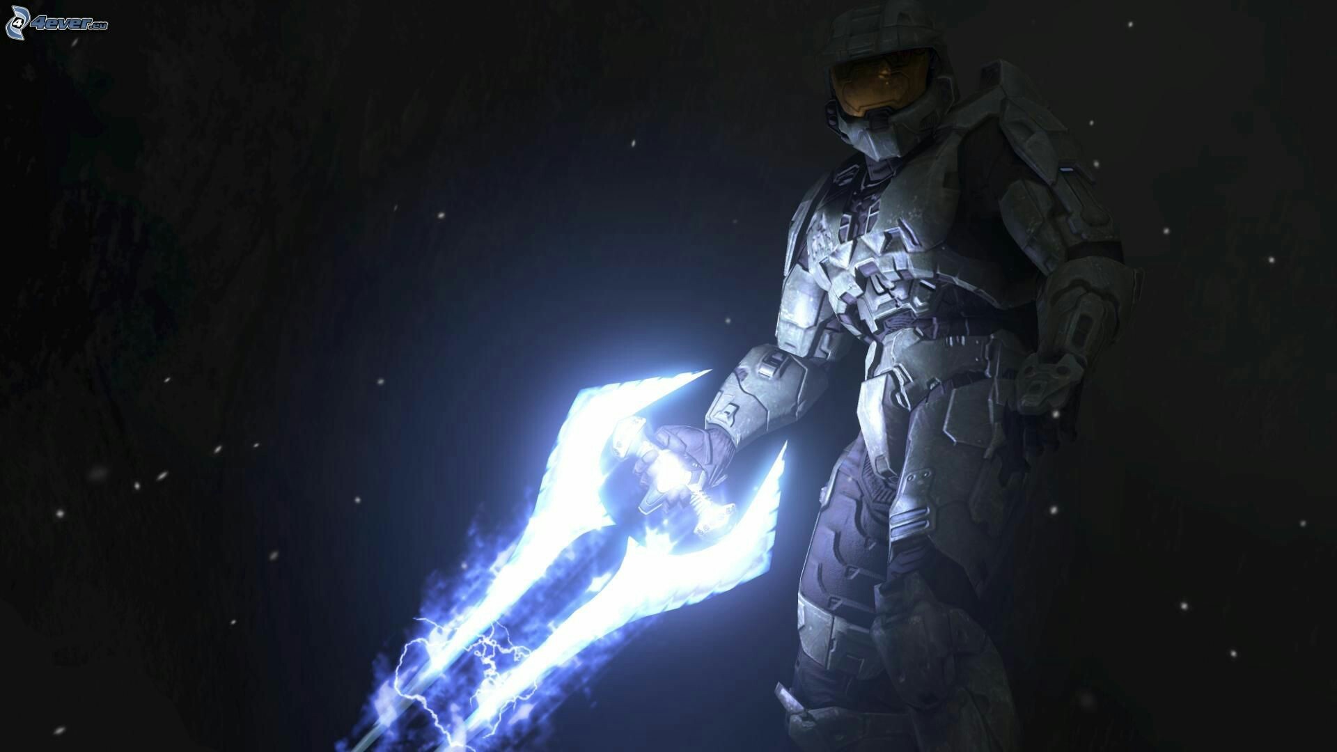 1920x1080 Halo 3 energy sword at night