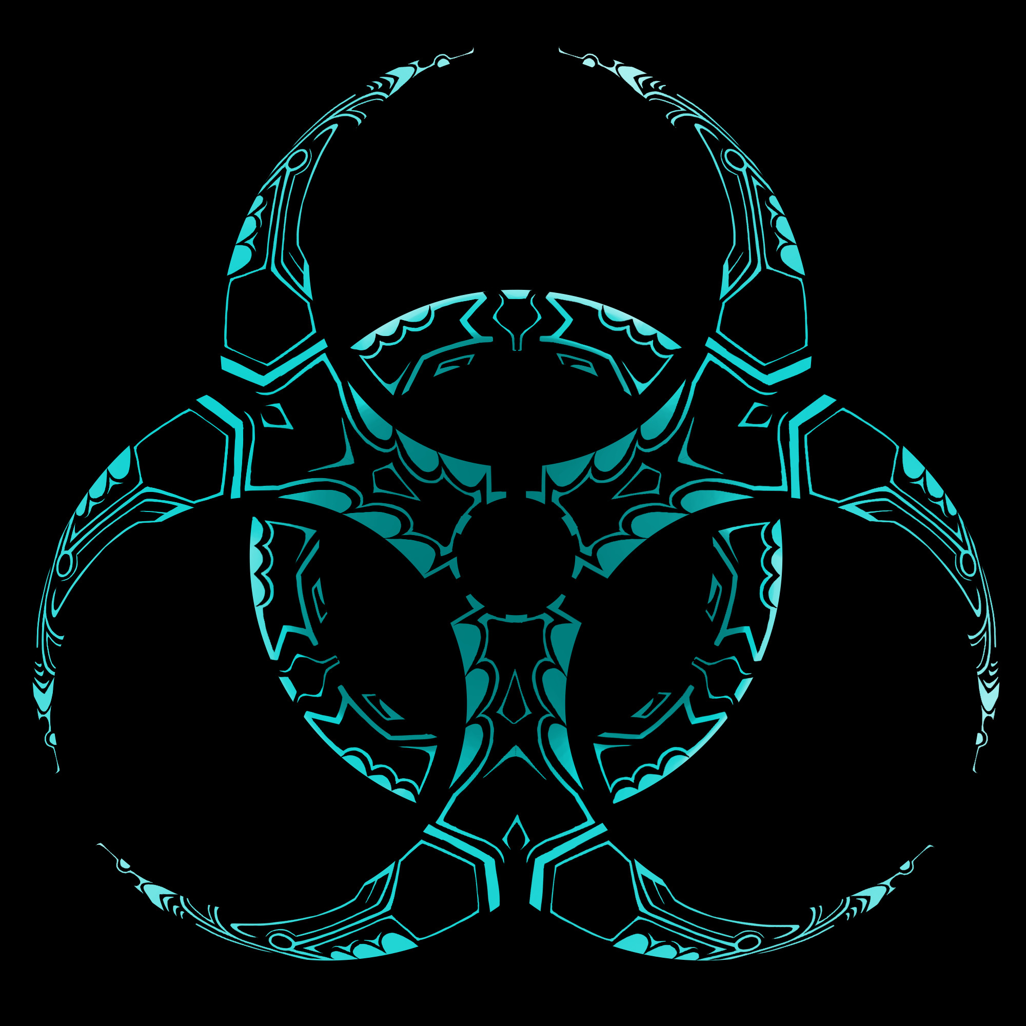 2000x2000 Tribal Biohazard by dragongirl00 on Clipart library