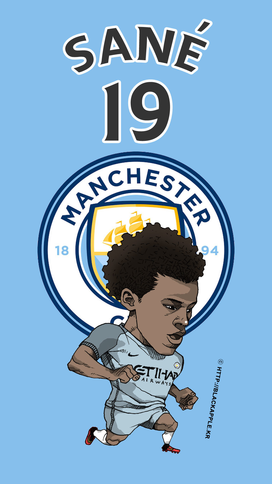 1080x1920  Manchester City No.19 Leroy Sane ...