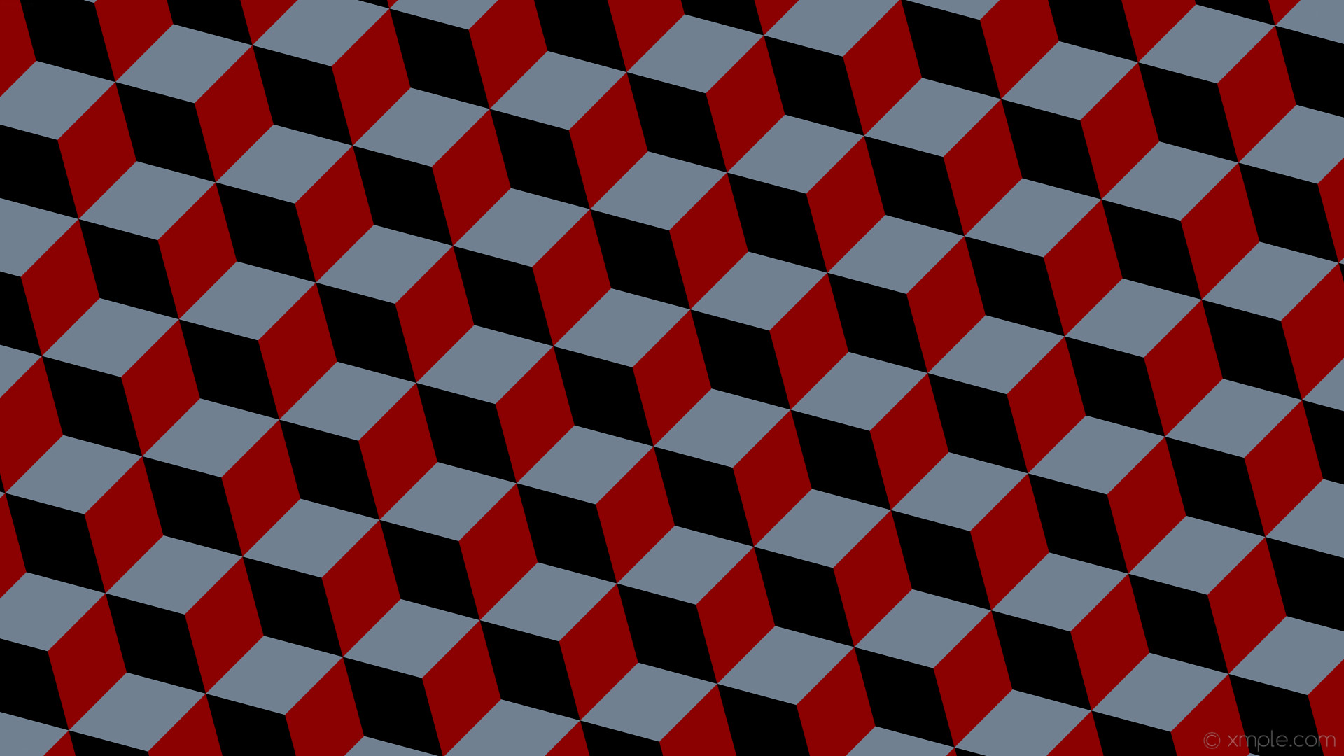 1920x1080 wallpaper grey 3d cubes red black dark red slate gray #8b0000 #708090  #000000
