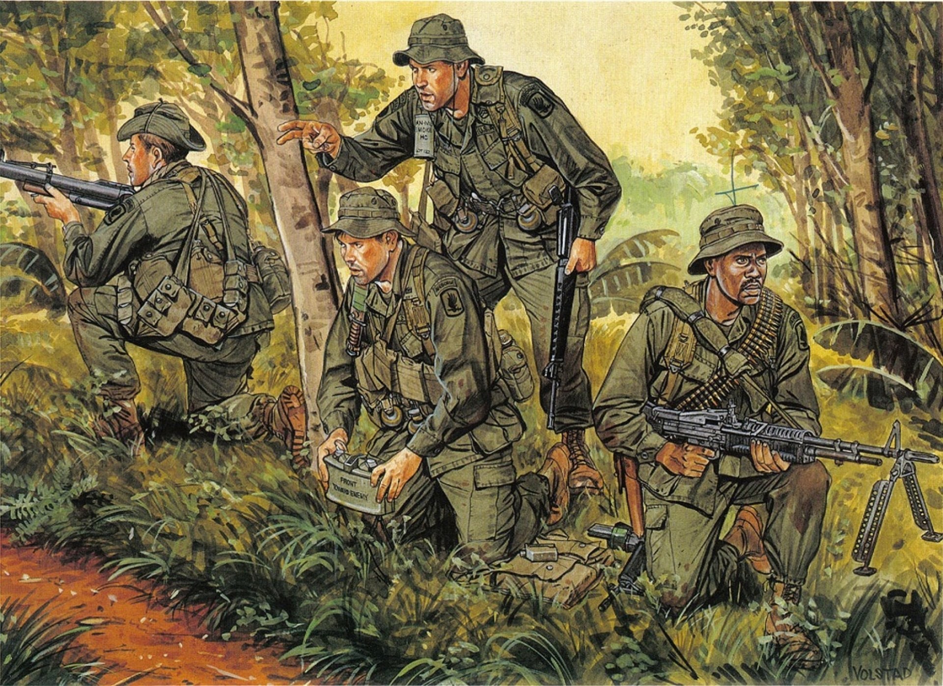 1920x1398 vietnam airborne troops united states men industrial complex rifle mine  jungle picture