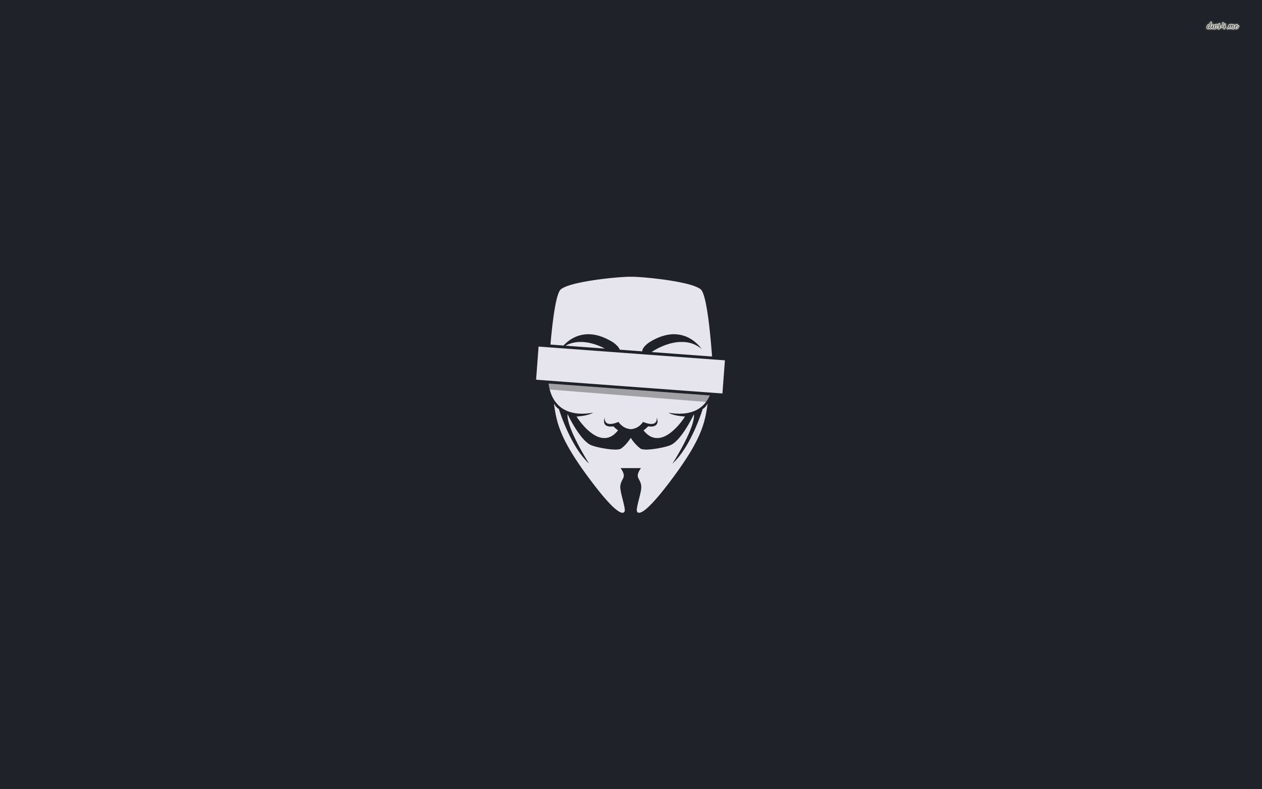 2560x1600 ... V For Vendetta Facebook Cover; Censored Guy Fawkes mask