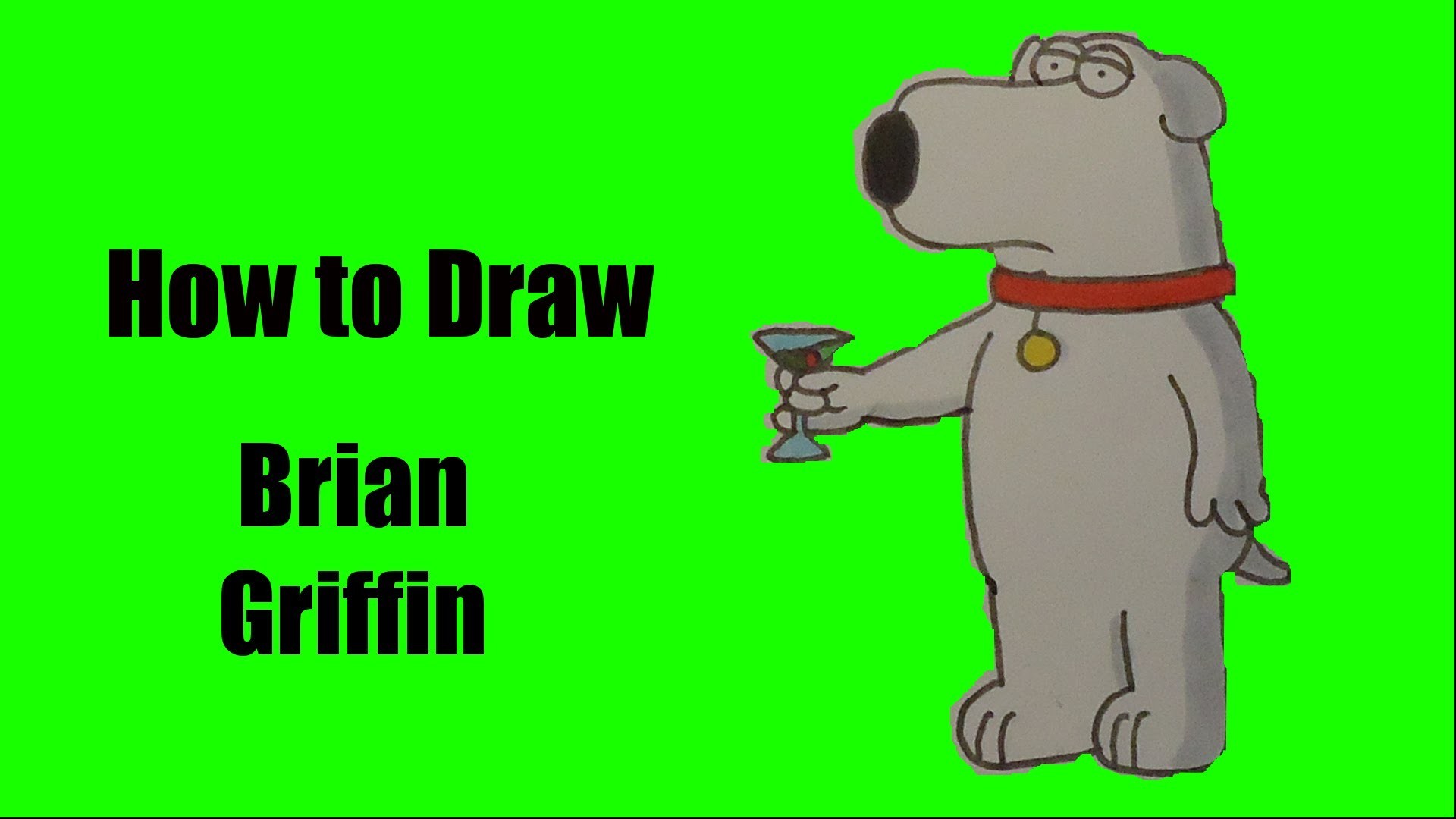 1920x1080 How to Draw Brian Griffin (Family Guy)