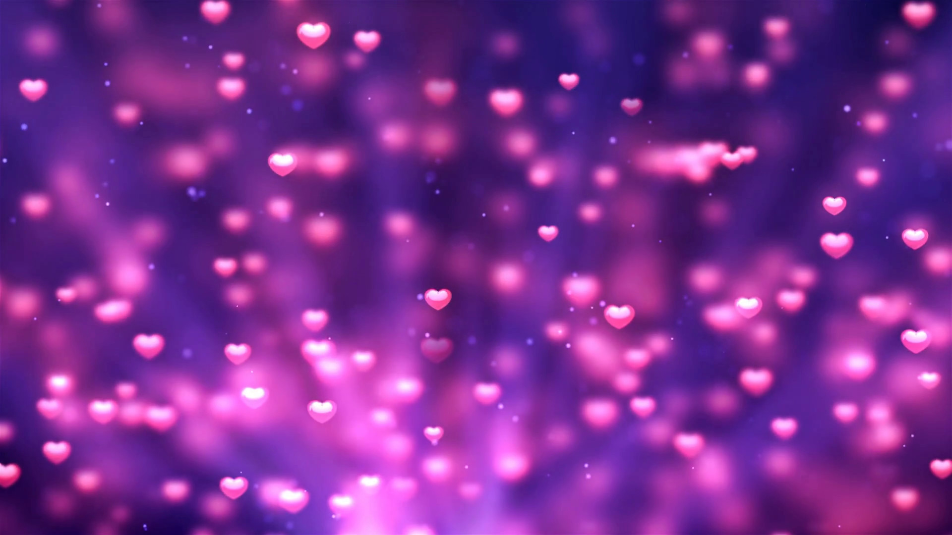 1920x1080 Purple Heart Valentine Romantic Spinning Dangling Glowing Love Hearts  colored Particles Moving Loop Background For Valentines Day, Mother's Day,  birthday, ...