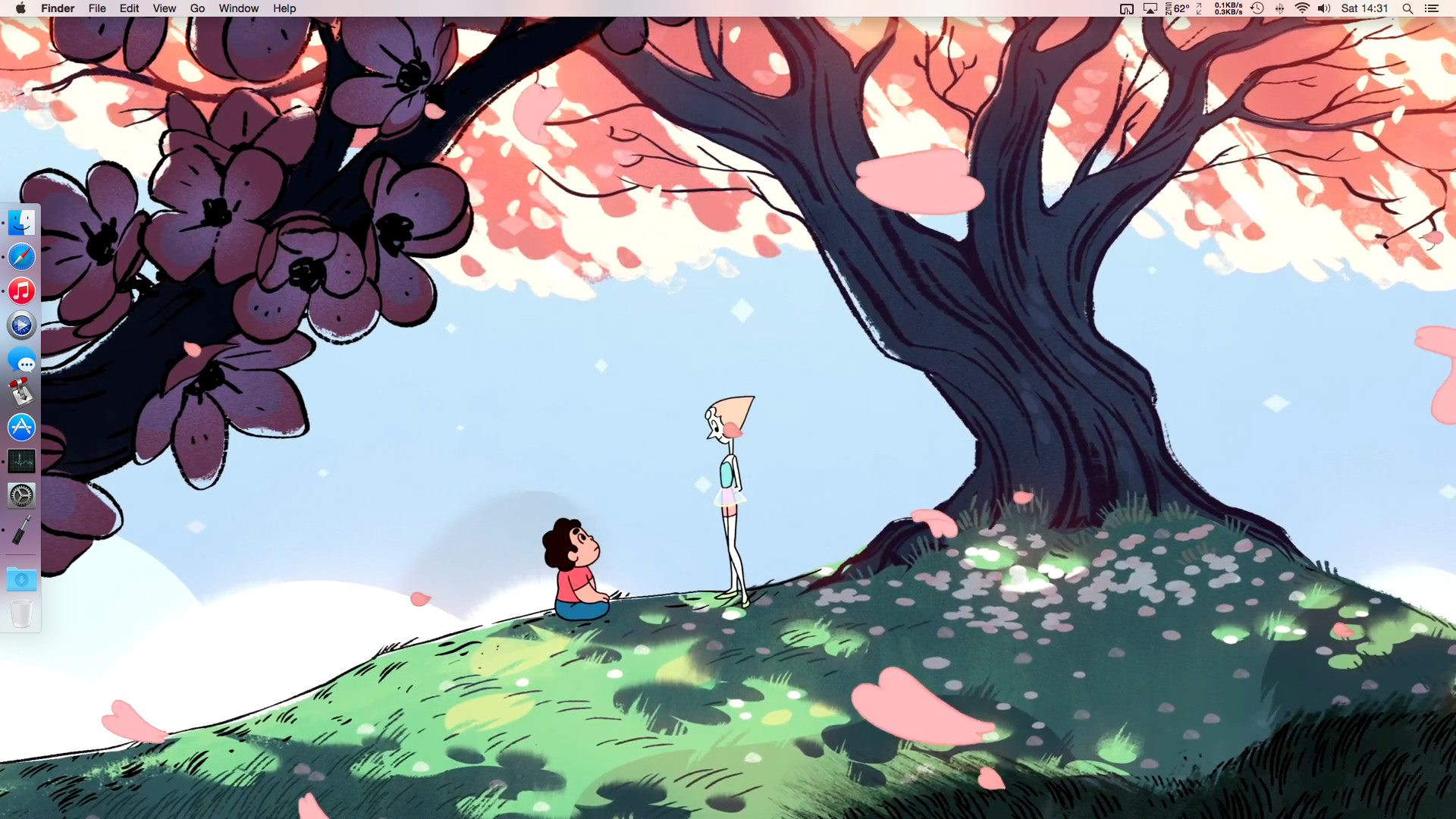 1920x1080 Nowadays I just keep saving prints from 1080p iTunes Steven Universe  episodes, and it looks amazing. I must have 40 wallpapers from it on  rotation.