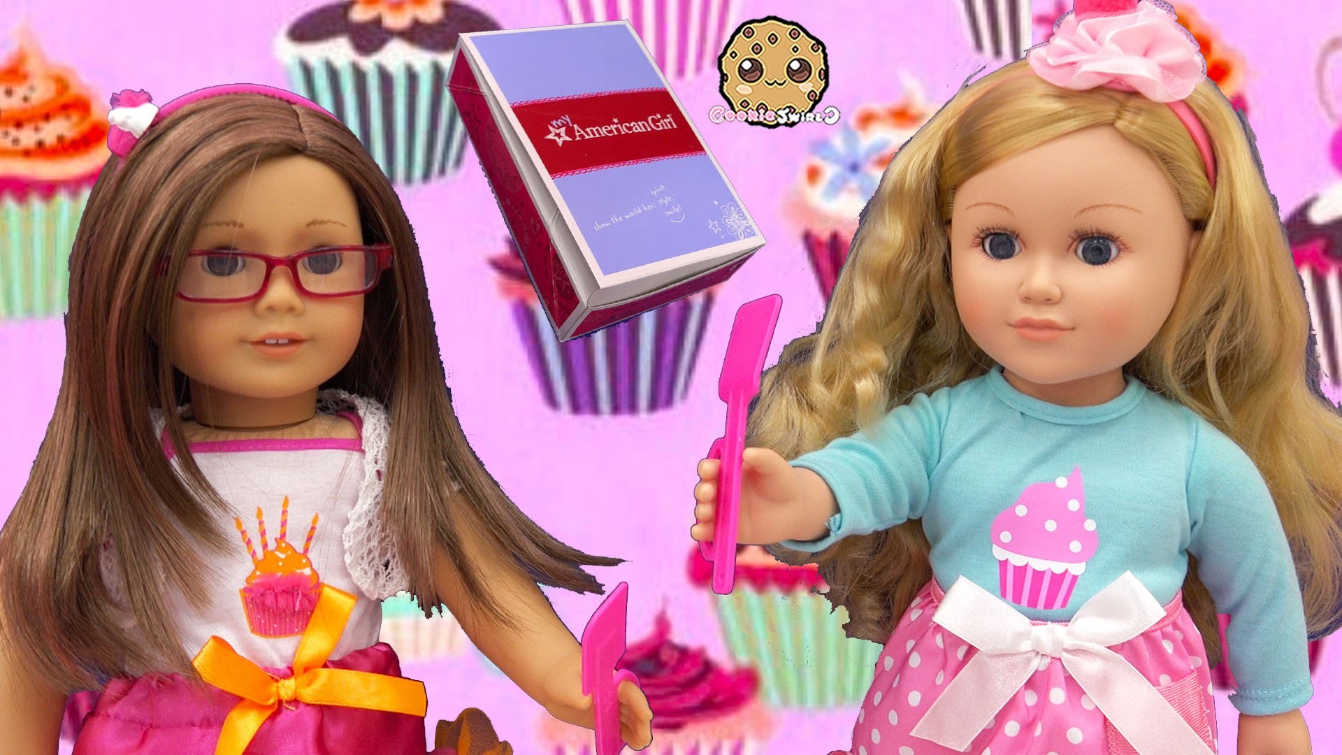 1920x1080 American Girl Doll Happy Birthday Outfit Clothing + My Life As Cupcake  Baker Review - YouTube