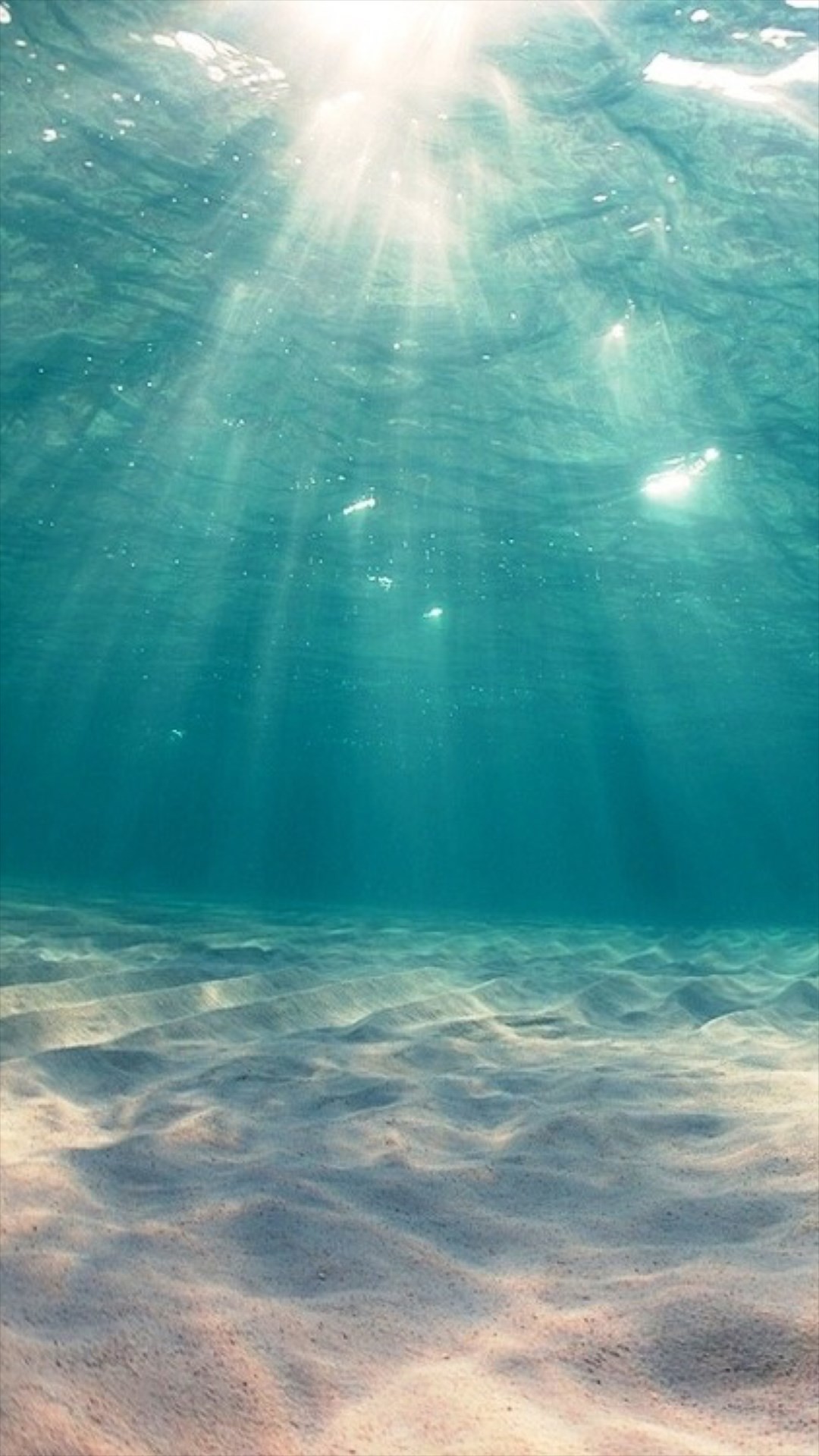 1080x1920 Sunshine Undersea Ocean View Deep #iPhone #6 #plus #wallpaper