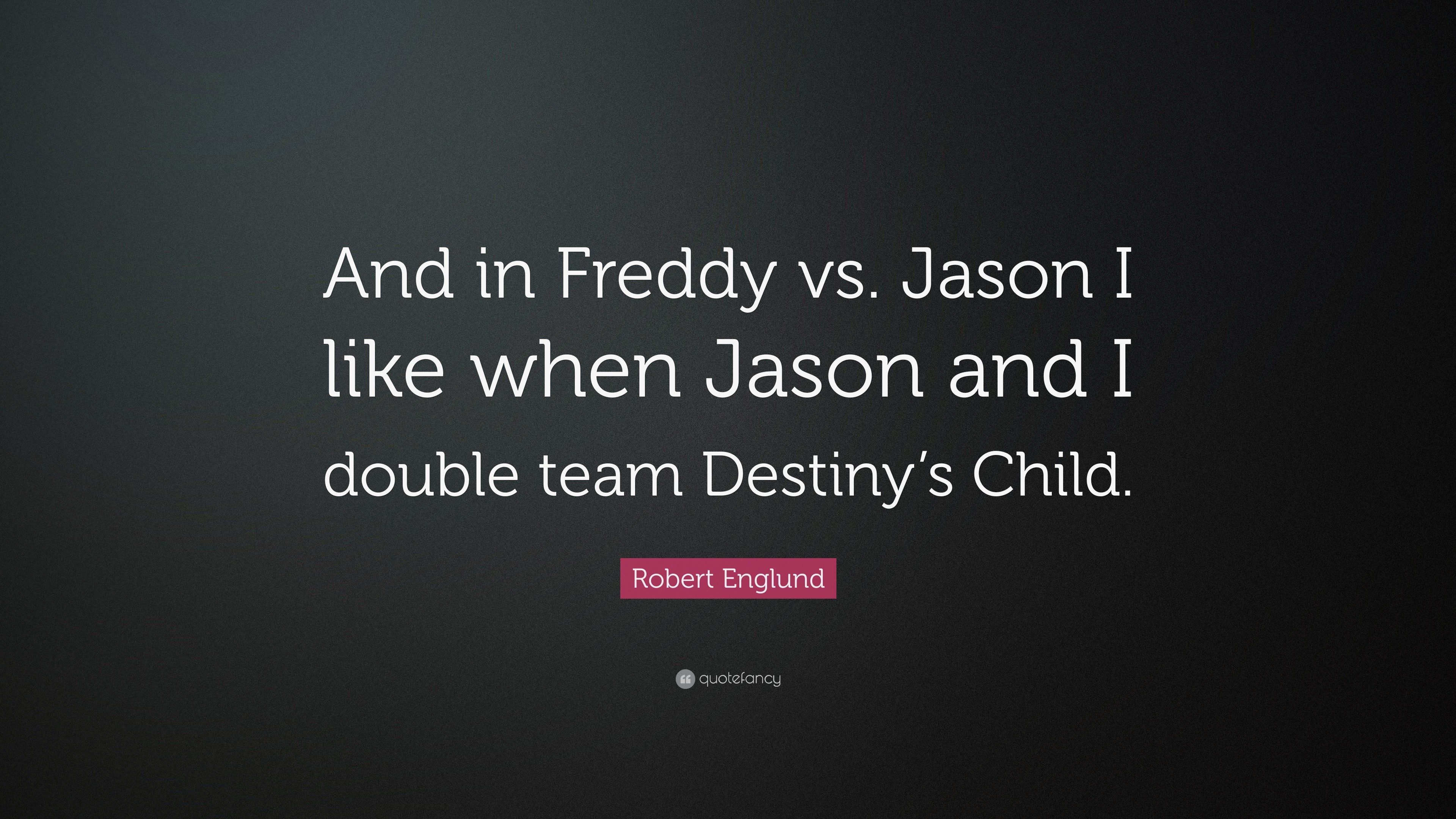 3840x2160 Robert Englund Quote: “And in Freddy vs. Jason I like when Jason and