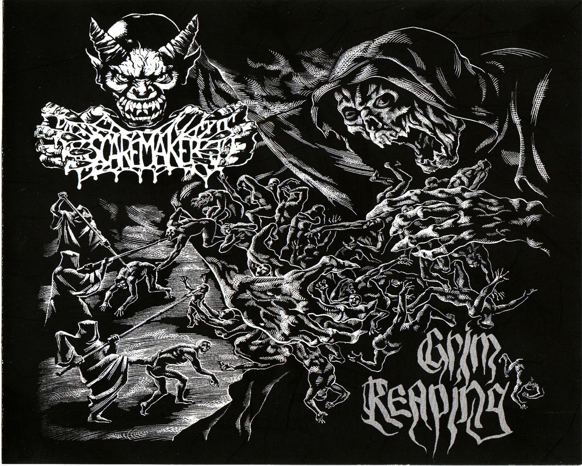 1920x1536 DEATH METAL heavy dark horror evil poster reaper skull wallpaper |   | 634781 | WallpaperUP
