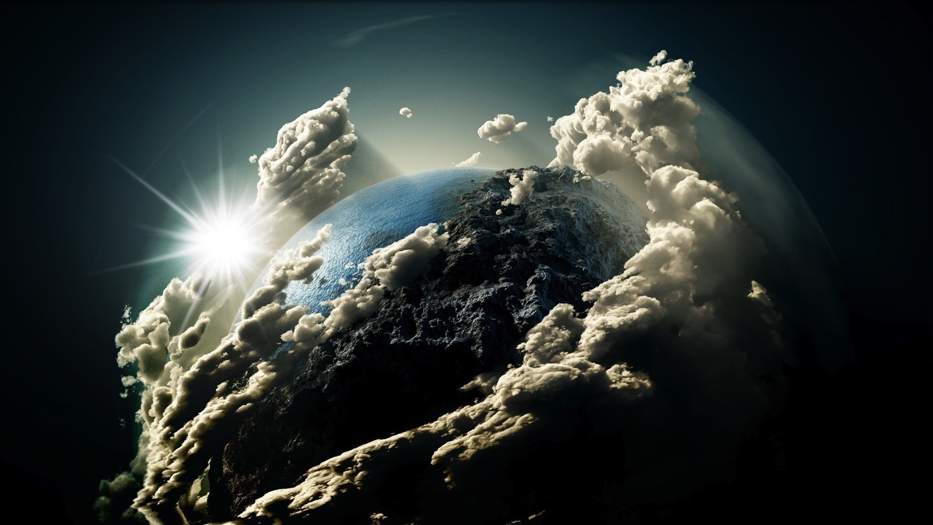 1920x1080 Earth, Clouds, Planet, Abstract Wallpapers HD / Desktop and Mobile  Backgrounds