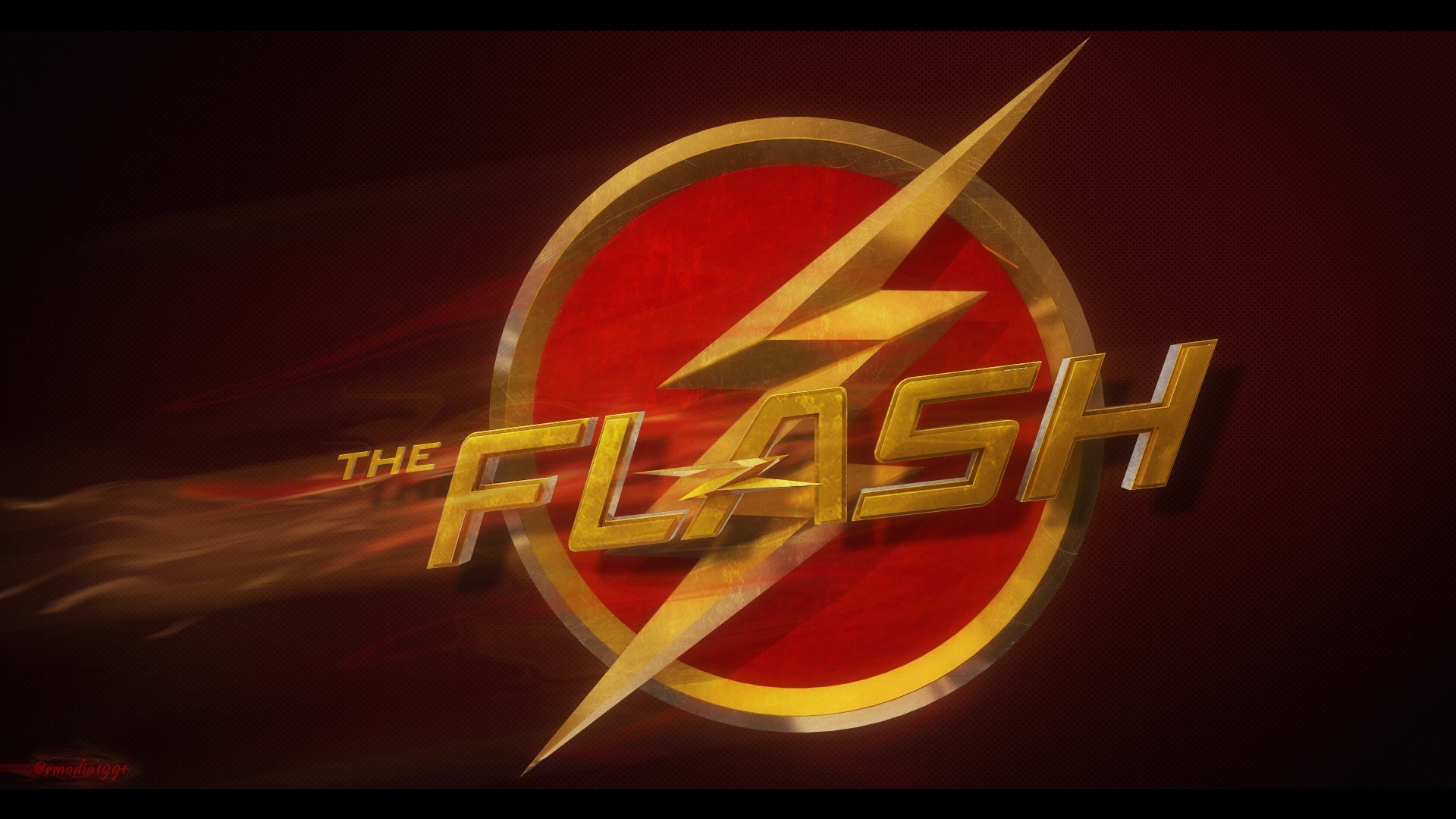 1920x1080 The Flash logo background