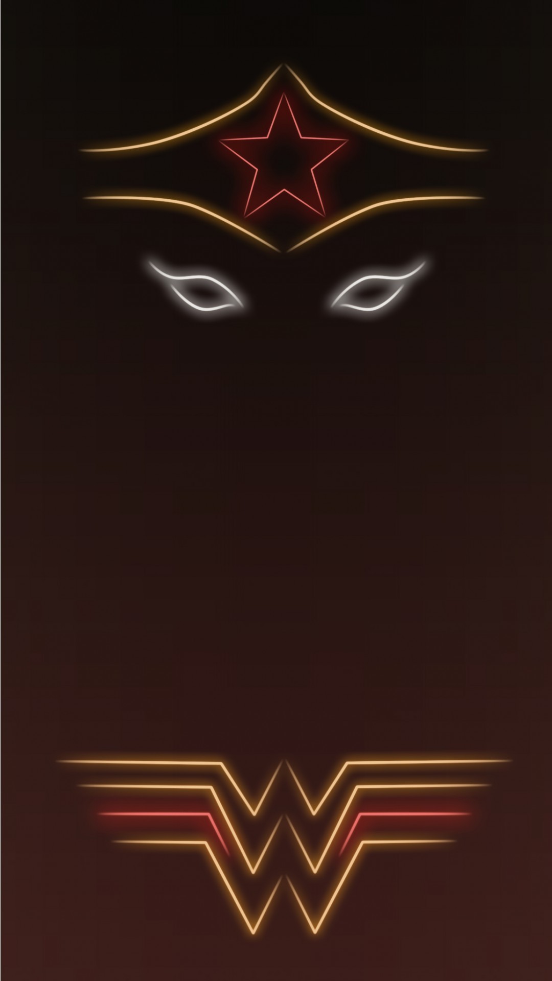 1080x1920 Wonder woman. Tap to see more Superheroes Glow With Neon Light Apple iPhone  6s Plus