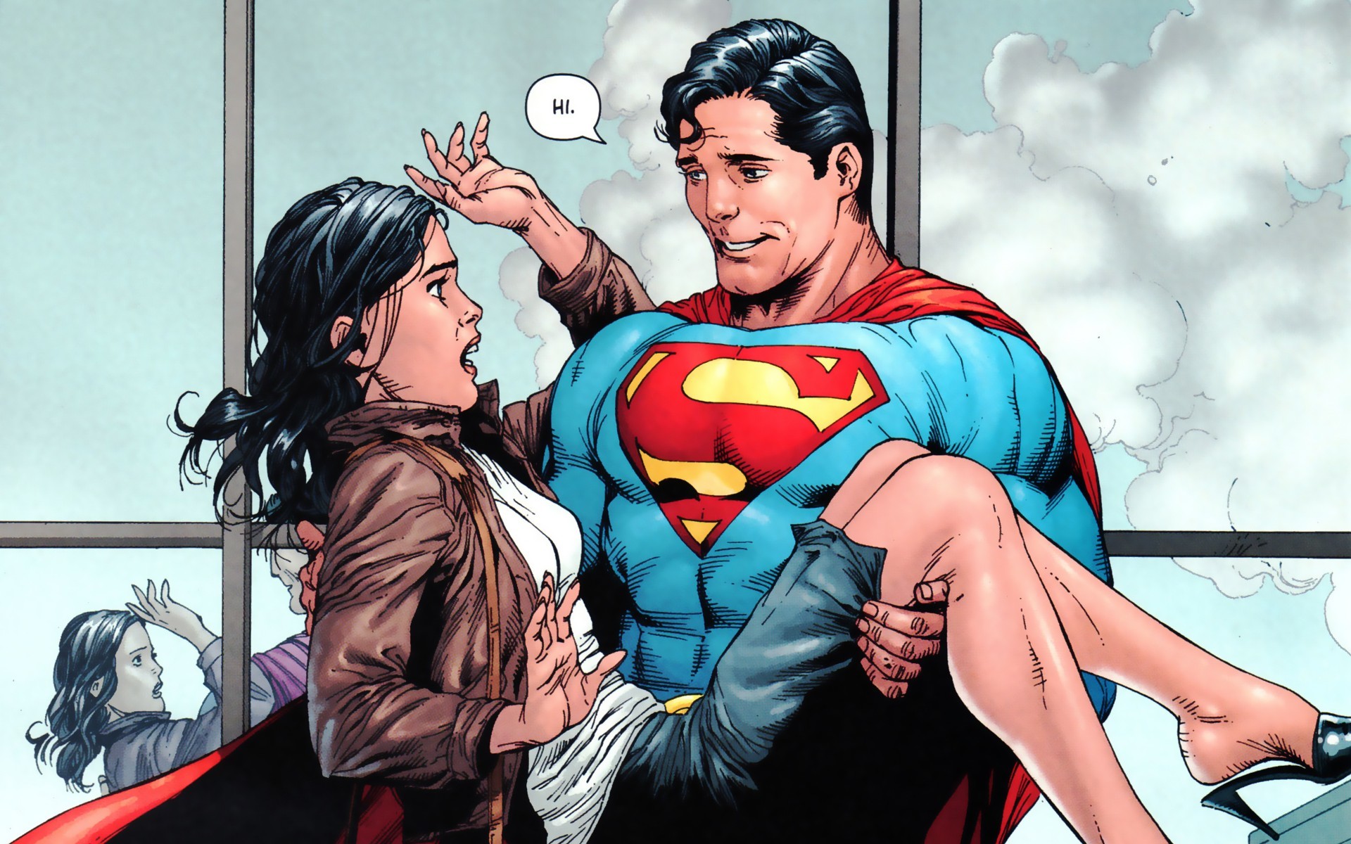1920x1200 DC Comics Kal-EL Lois Lane Man Of Steel Superman wallpaper (#2659653)