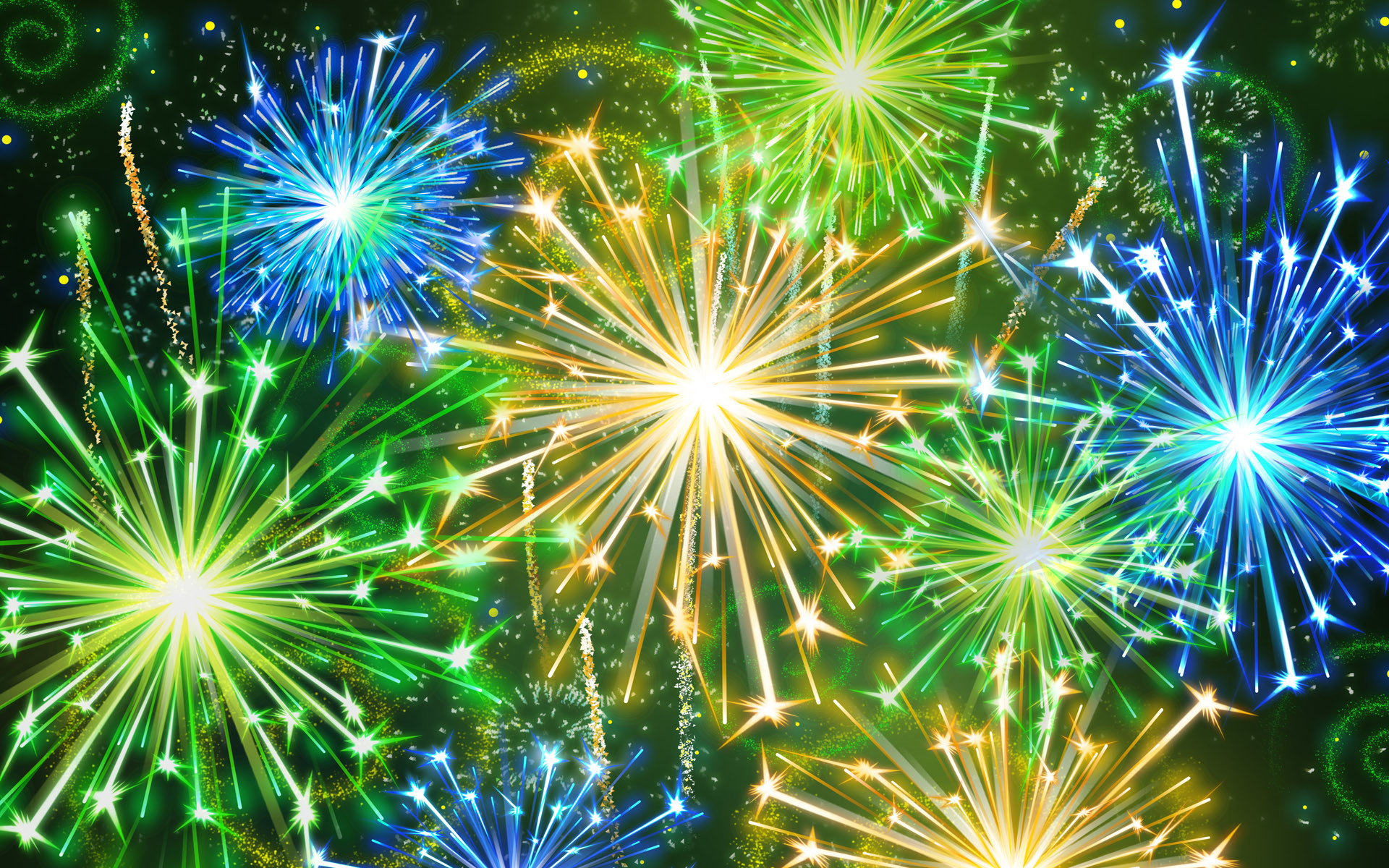 1920x1200 Fireworks background