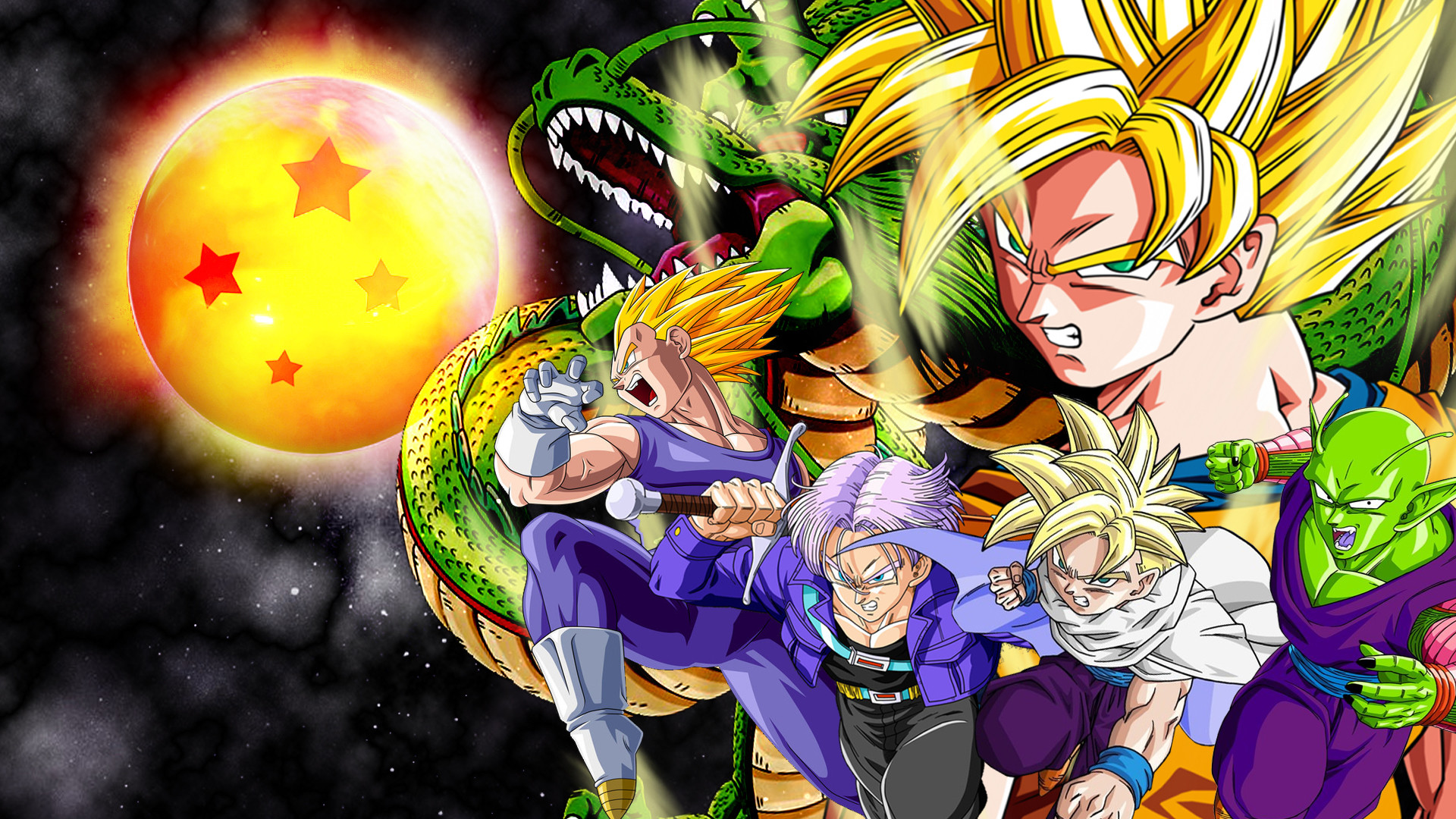 1920x1080 Dragon Ball wallpaper with Mix Character in High Resolution