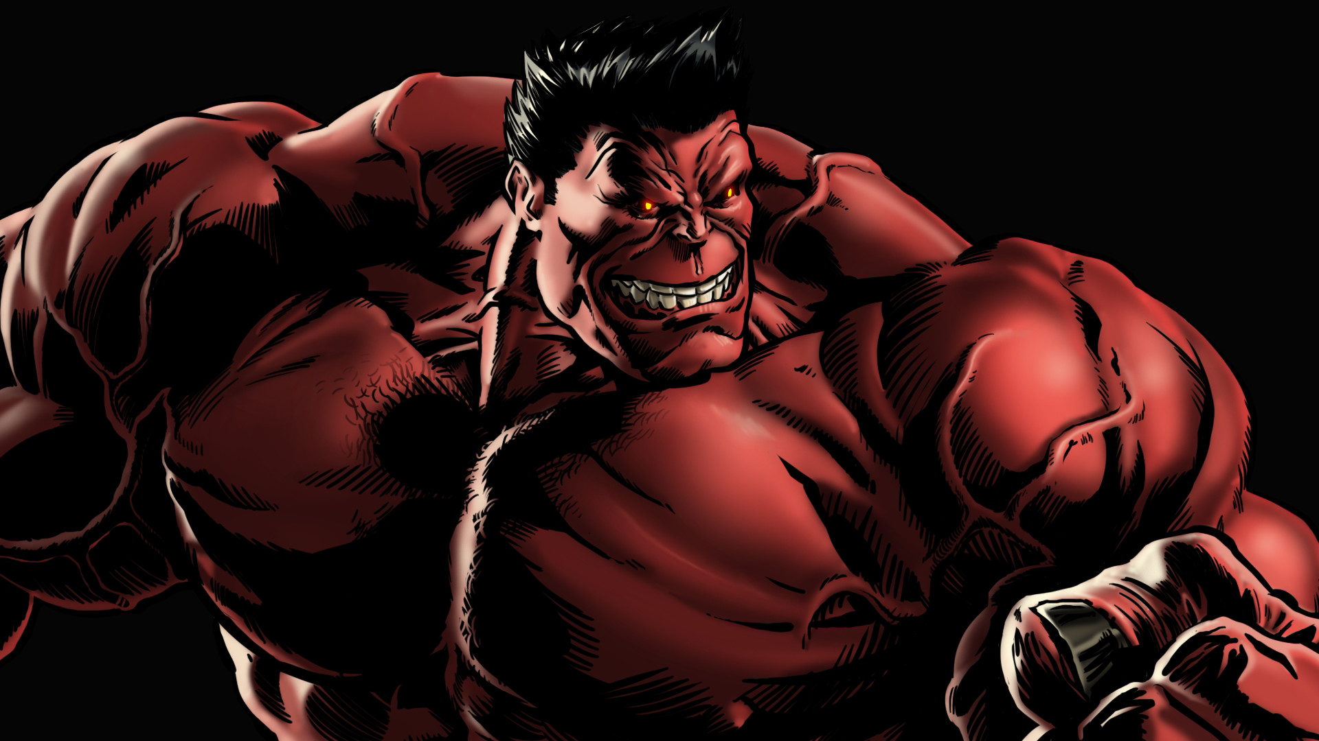 1920x1080 Comics - Red Hulk Wallpaper