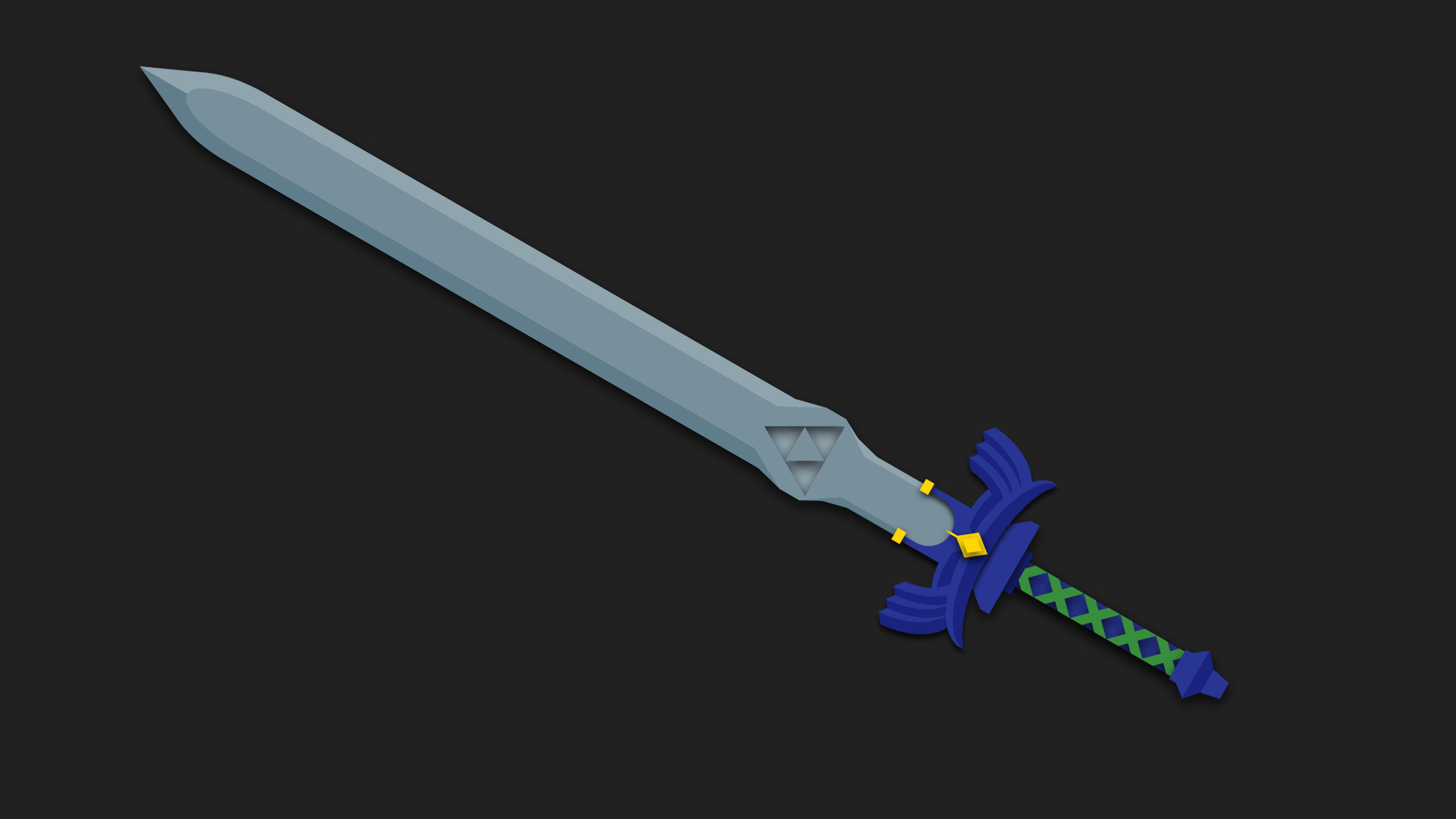 2560x1440 [OC] Master Sword in Material Design ...