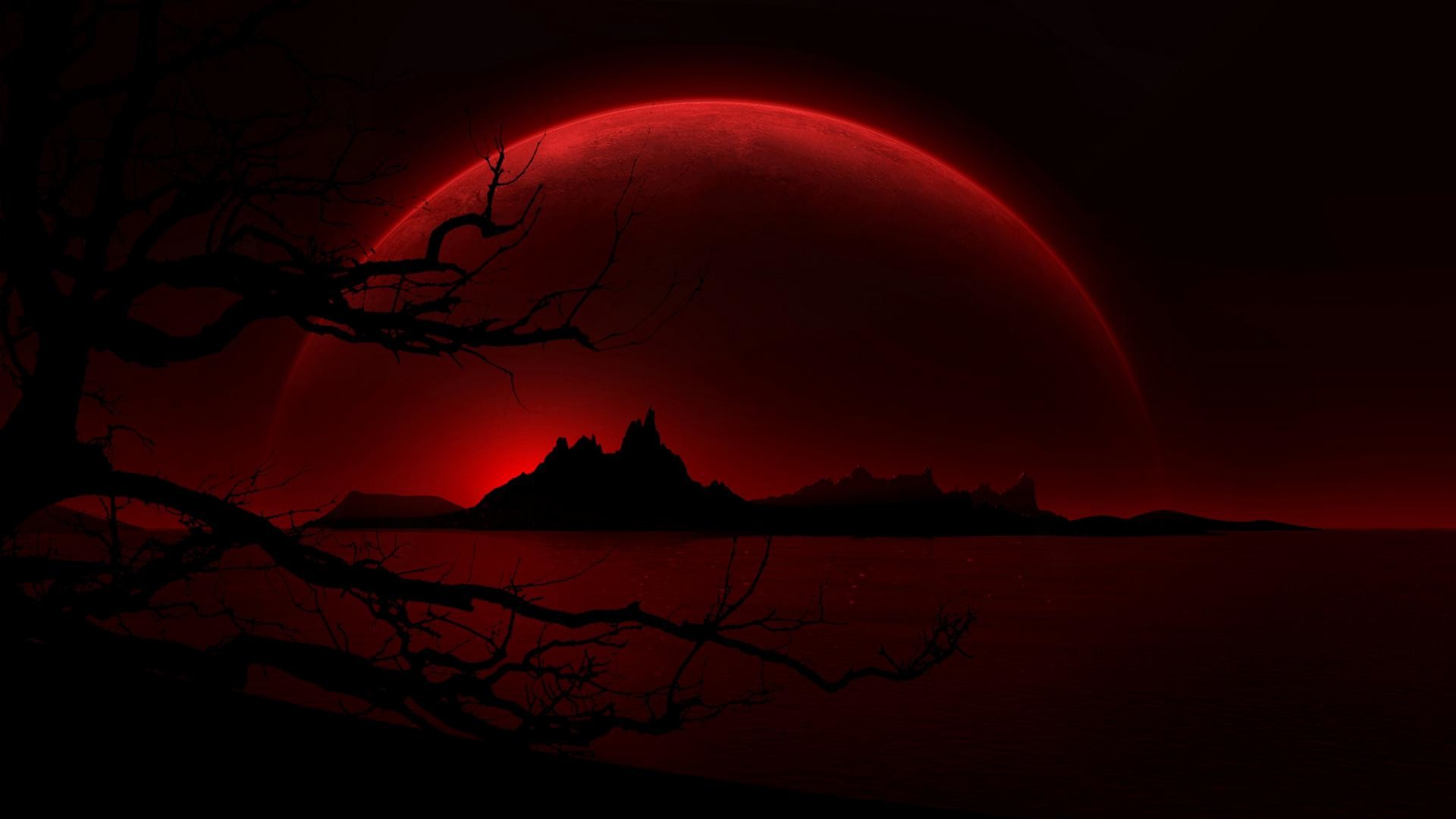 1920x1080 Wallpapersxl-Anne-Stokes-Blood-Red-Moon-Hd-wallpapers