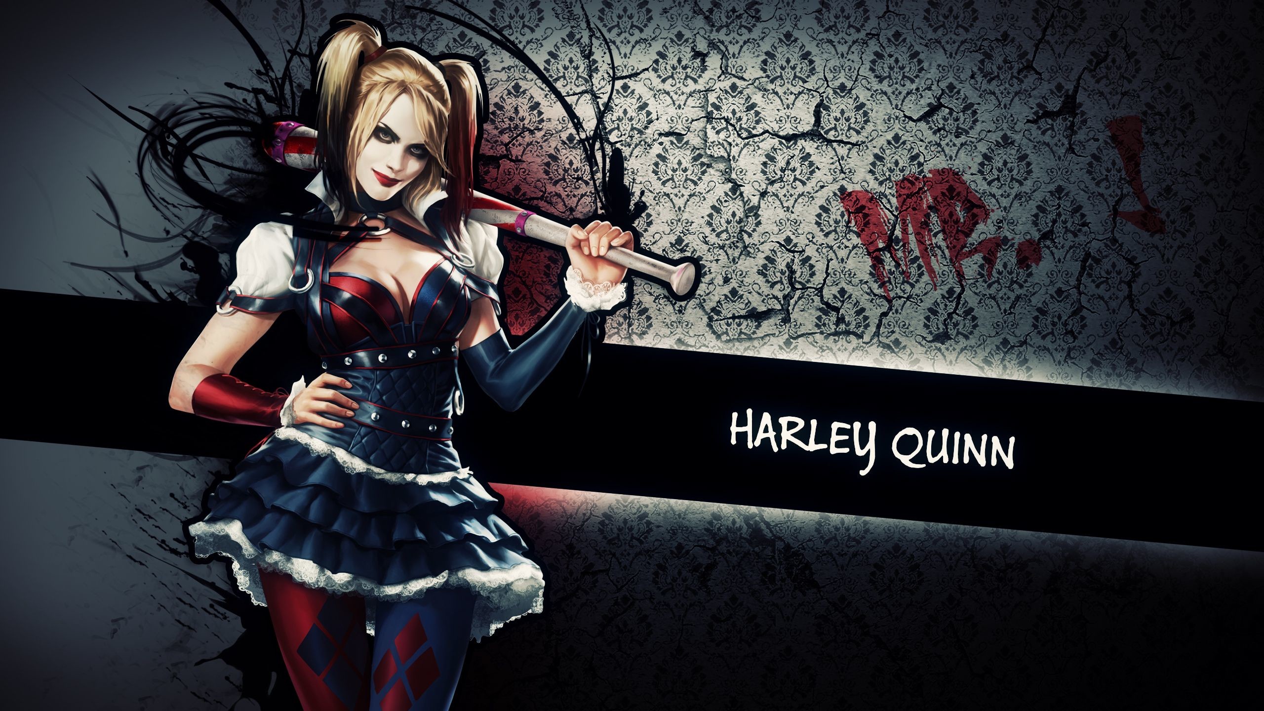 2560x1440 Backgrounds For Harley Quinn Color Background | www.8backgrounds.com