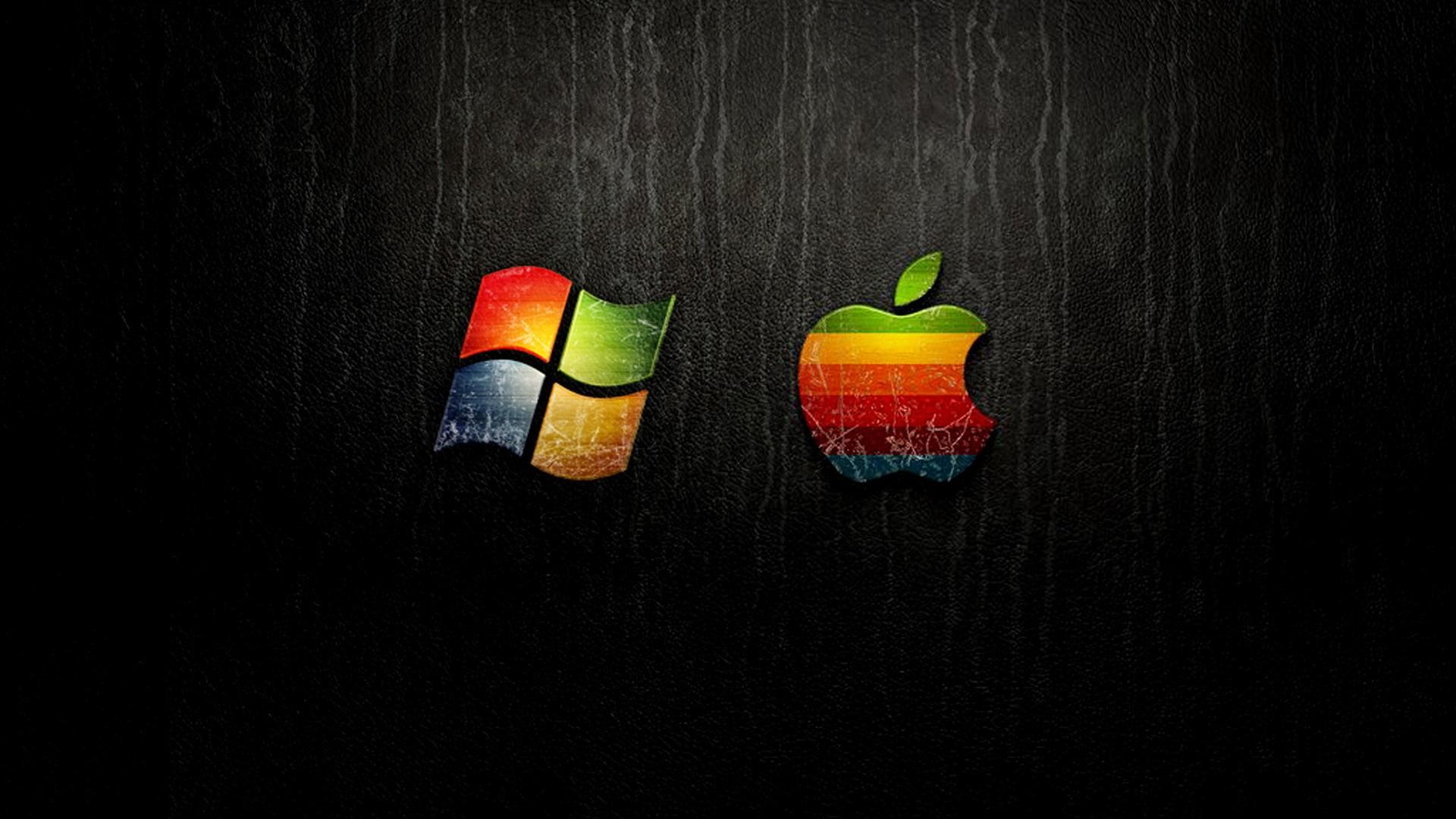 1920x1080 Free Hd Colorful Windows And Apple Wallpaper Background For Desktop