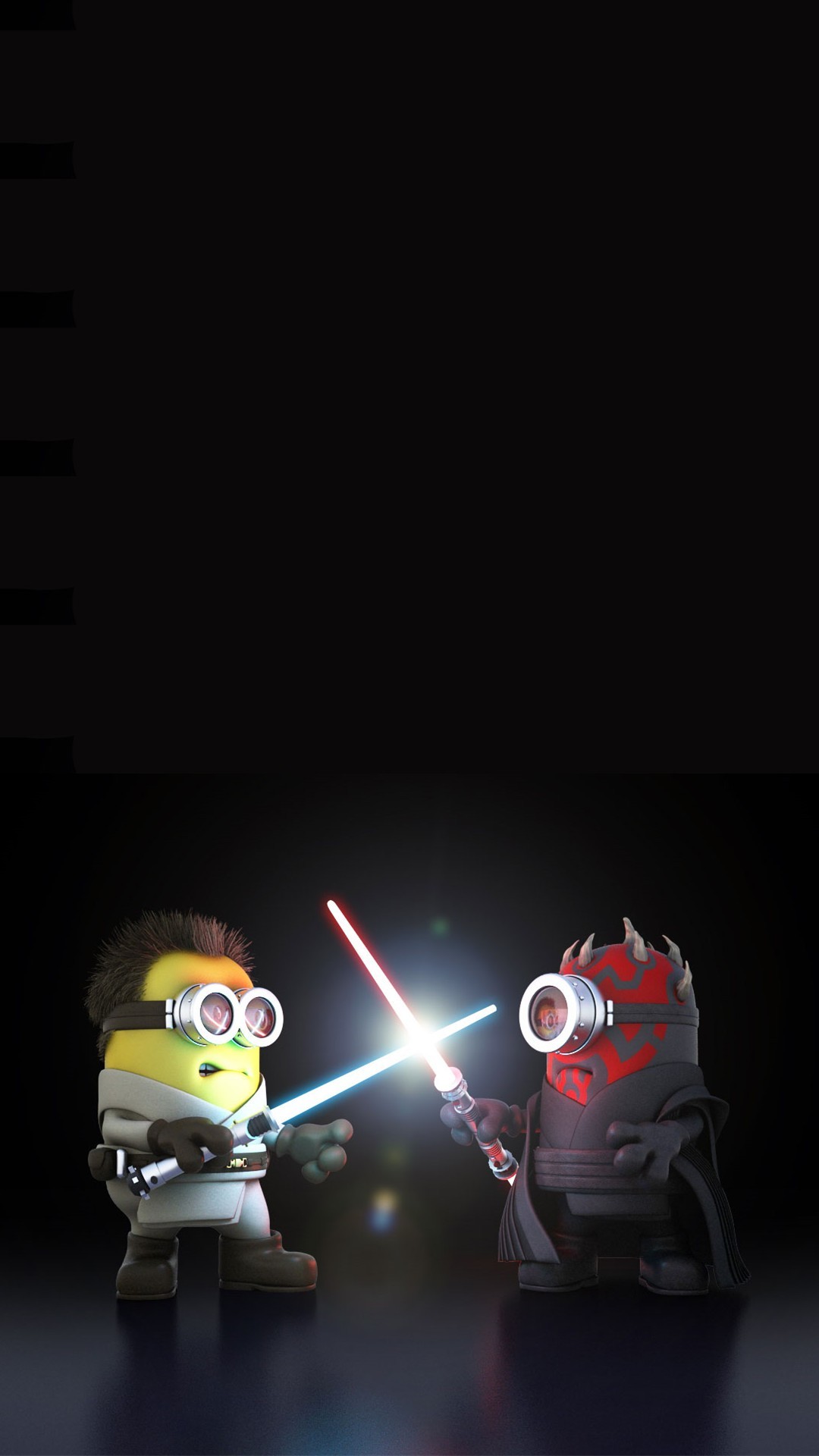 1080x1920 Vamers - Artistry - Fandom - Minion Wars Feel the Force - Star Wars and  Despicable Me Mash-Up - Minion Obi Wan versus Darth Maul