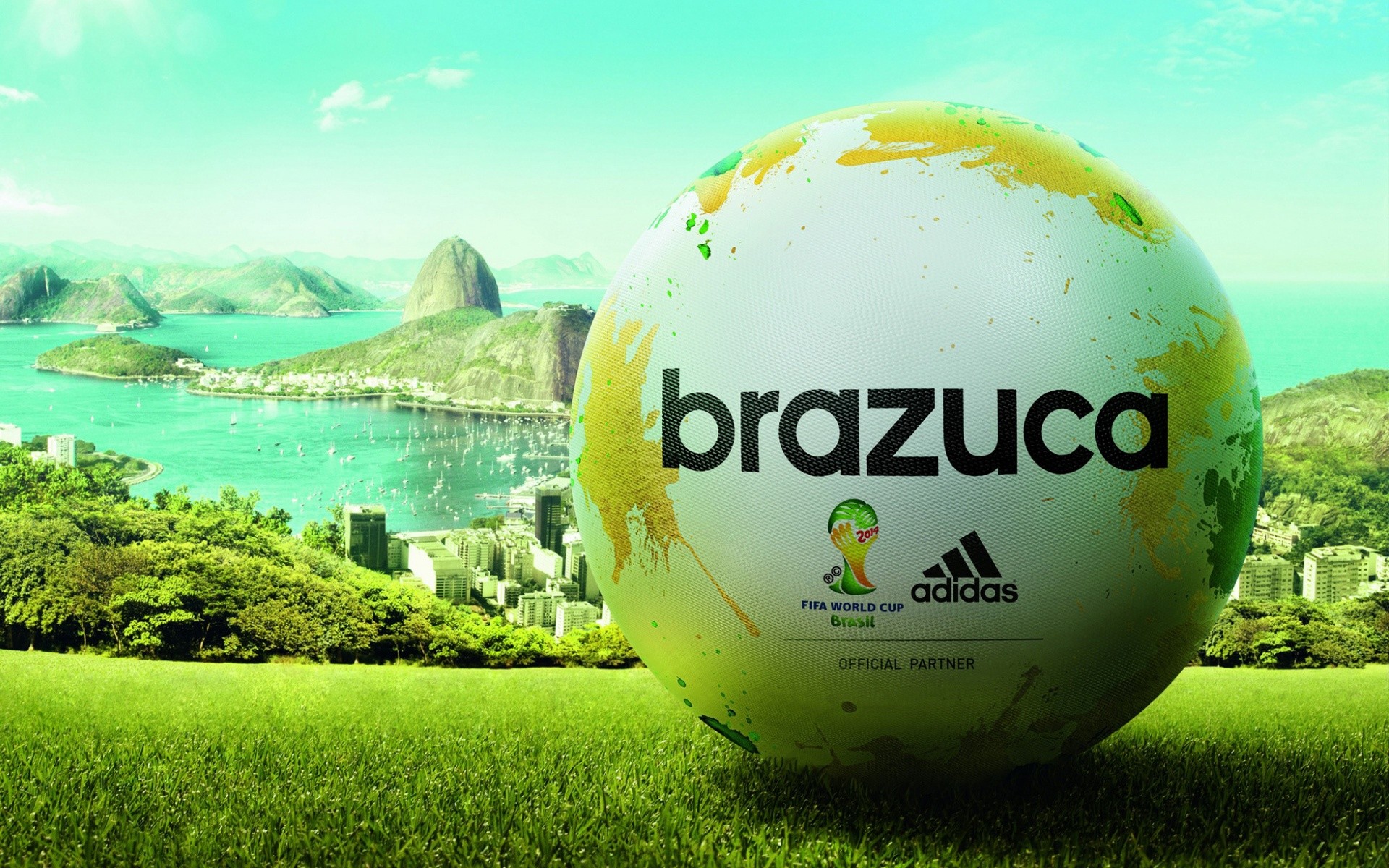 1920x1200 Adidas Brazuca Match Ball FIFA World Cup 2014 Wallpapers