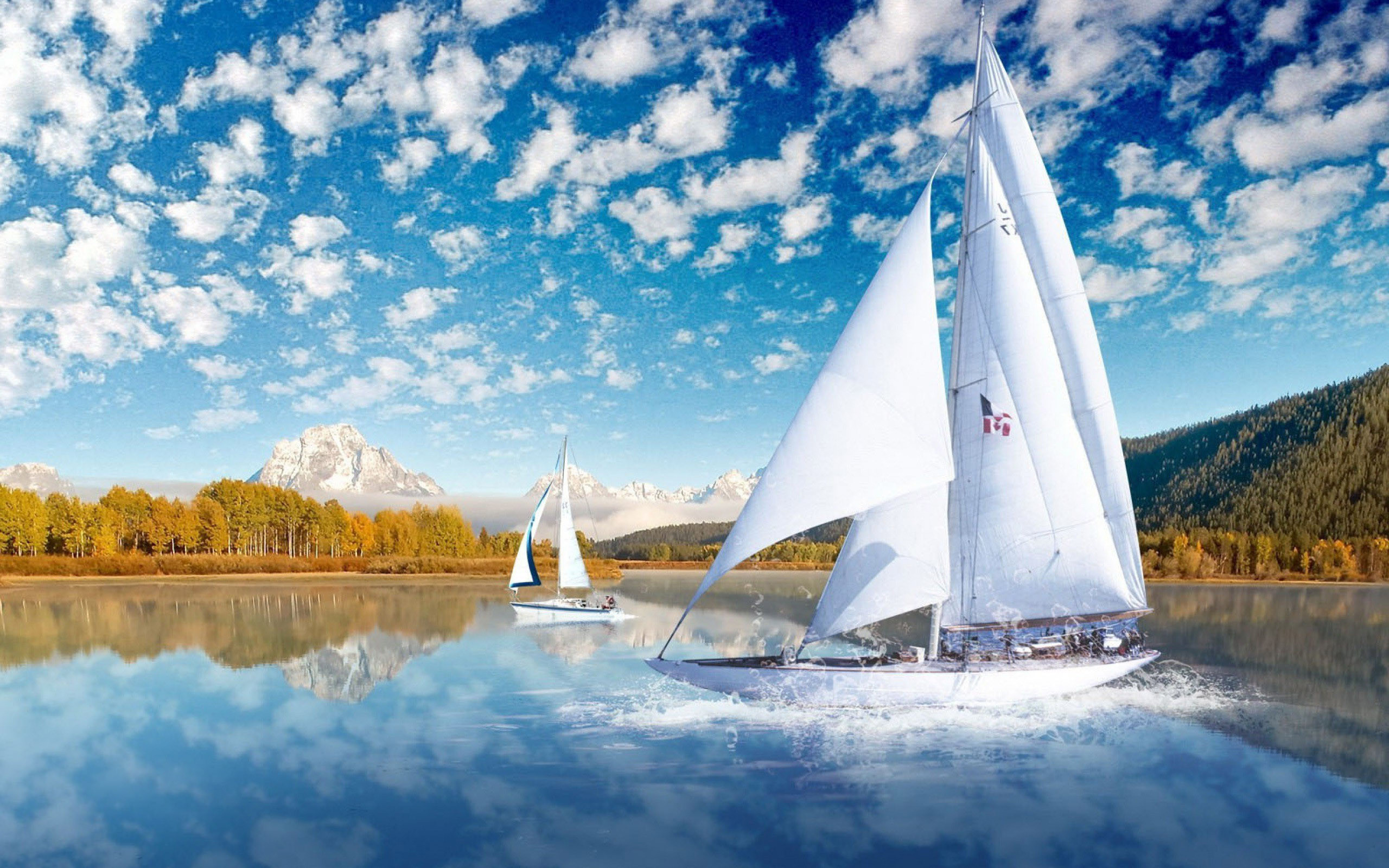 2560x1600 ... Sail boats HD Wallpaper 