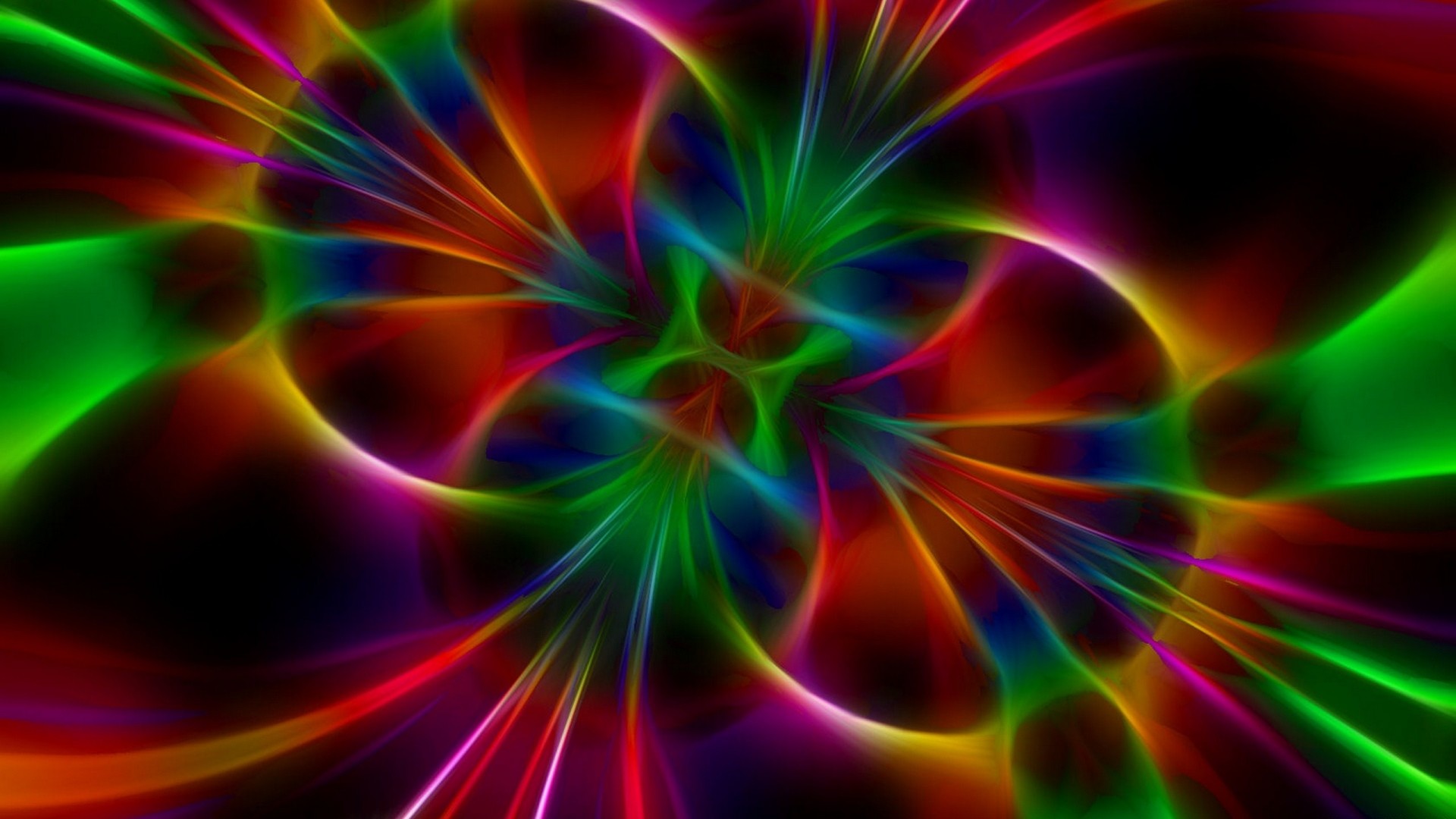1920x1080  Wallpaper glow, bright, abstract, background, color
