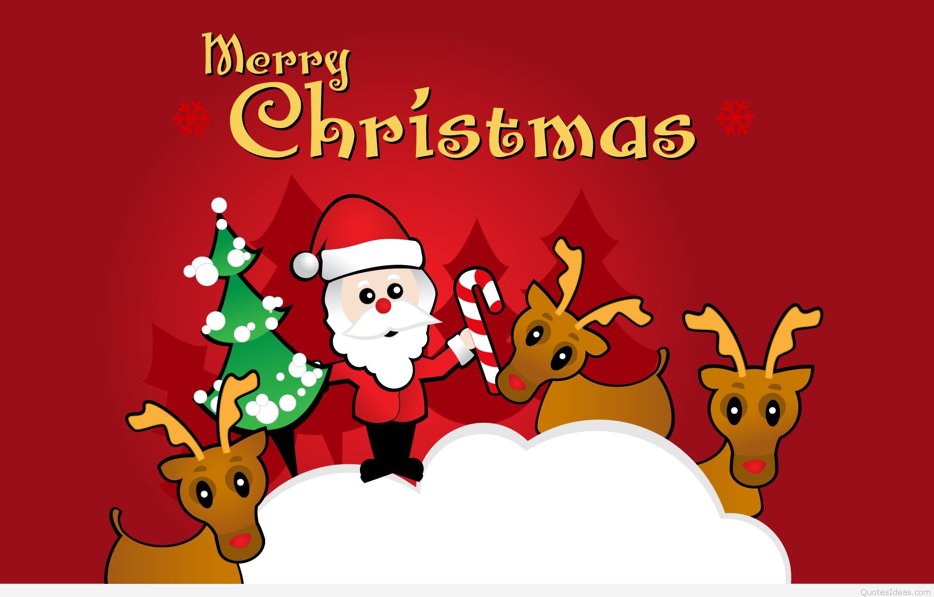1920x1227 HD Wallpaper Card with Merry Christmas