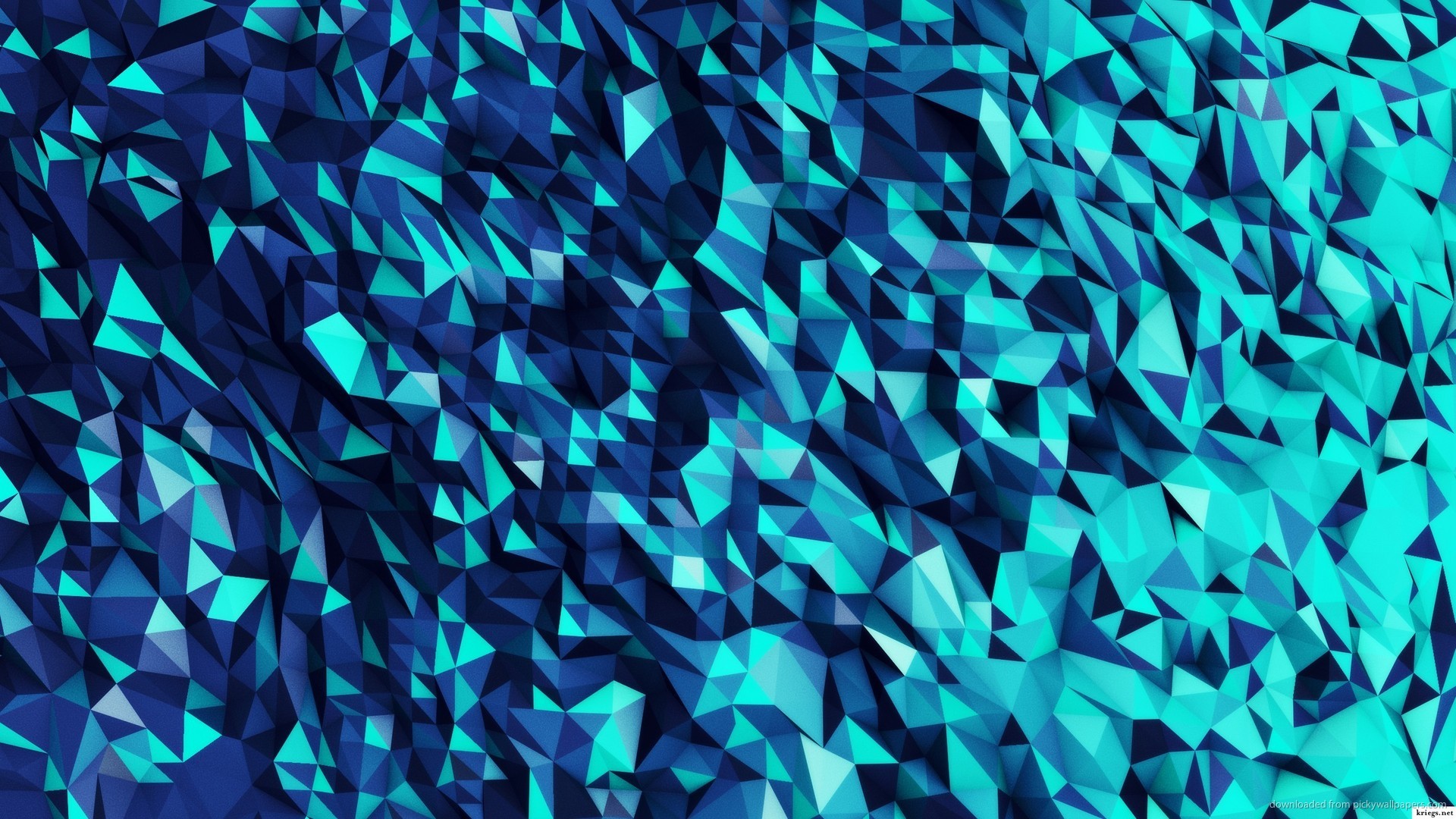 1920x1080 Blue Polygons picture