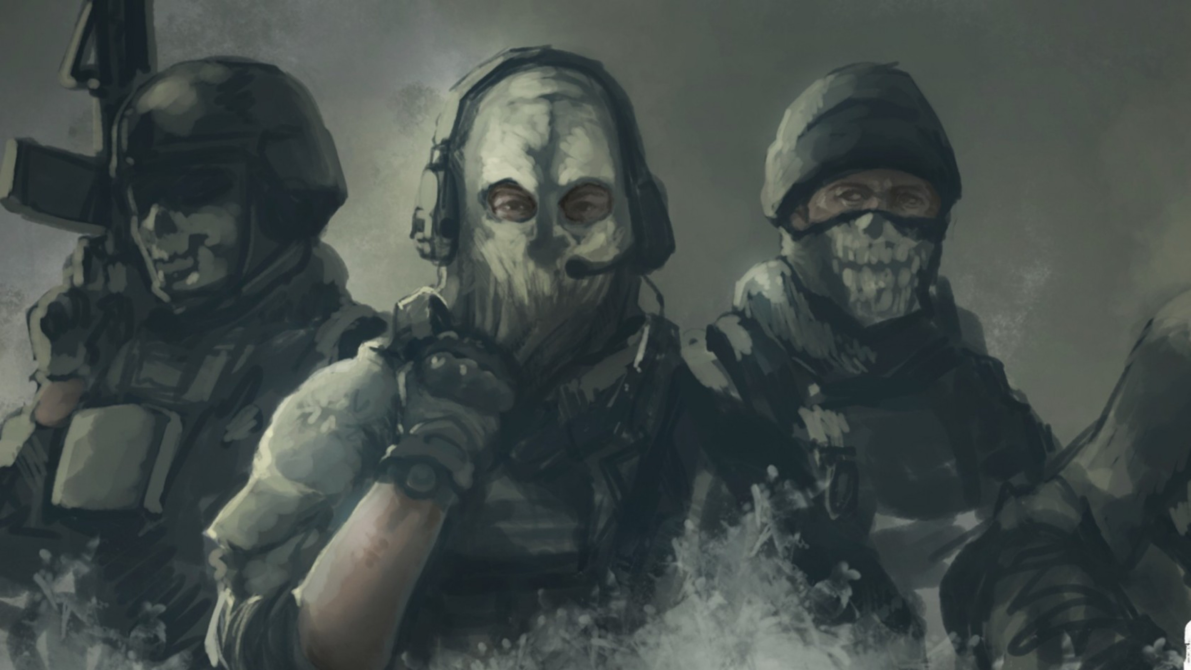 3840x2160 Preview wallpaper call of duty, ghosts, art 