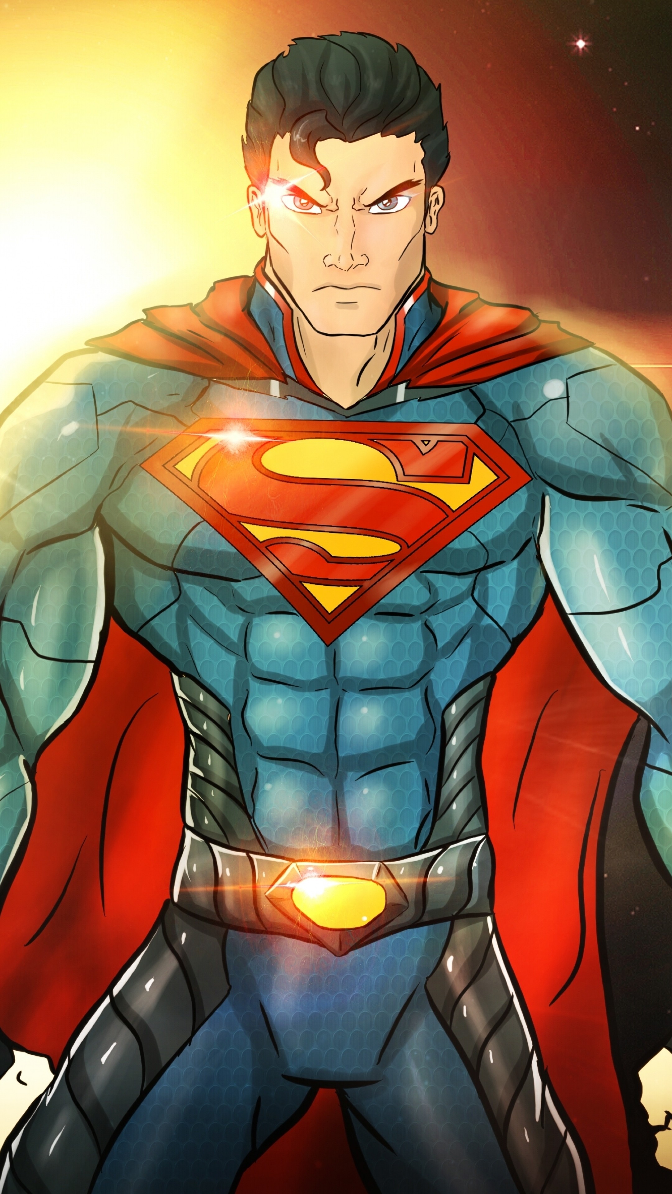 2160x3840 Preview wallpaper superman, man of steel, dc comics, art 