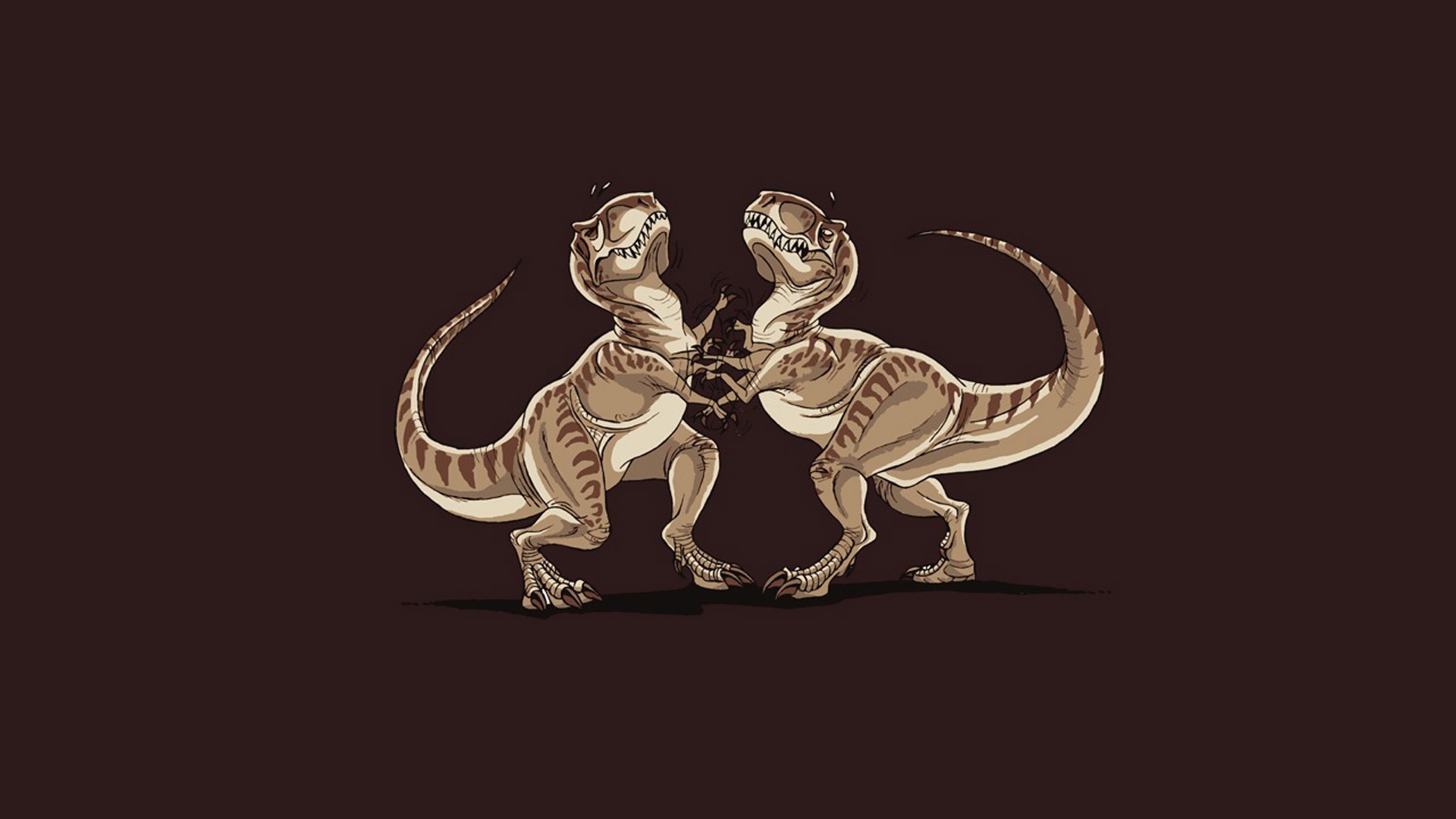 1920x1080 Dinosaurs Funny Minimalistic Tyrannosaurus Rex