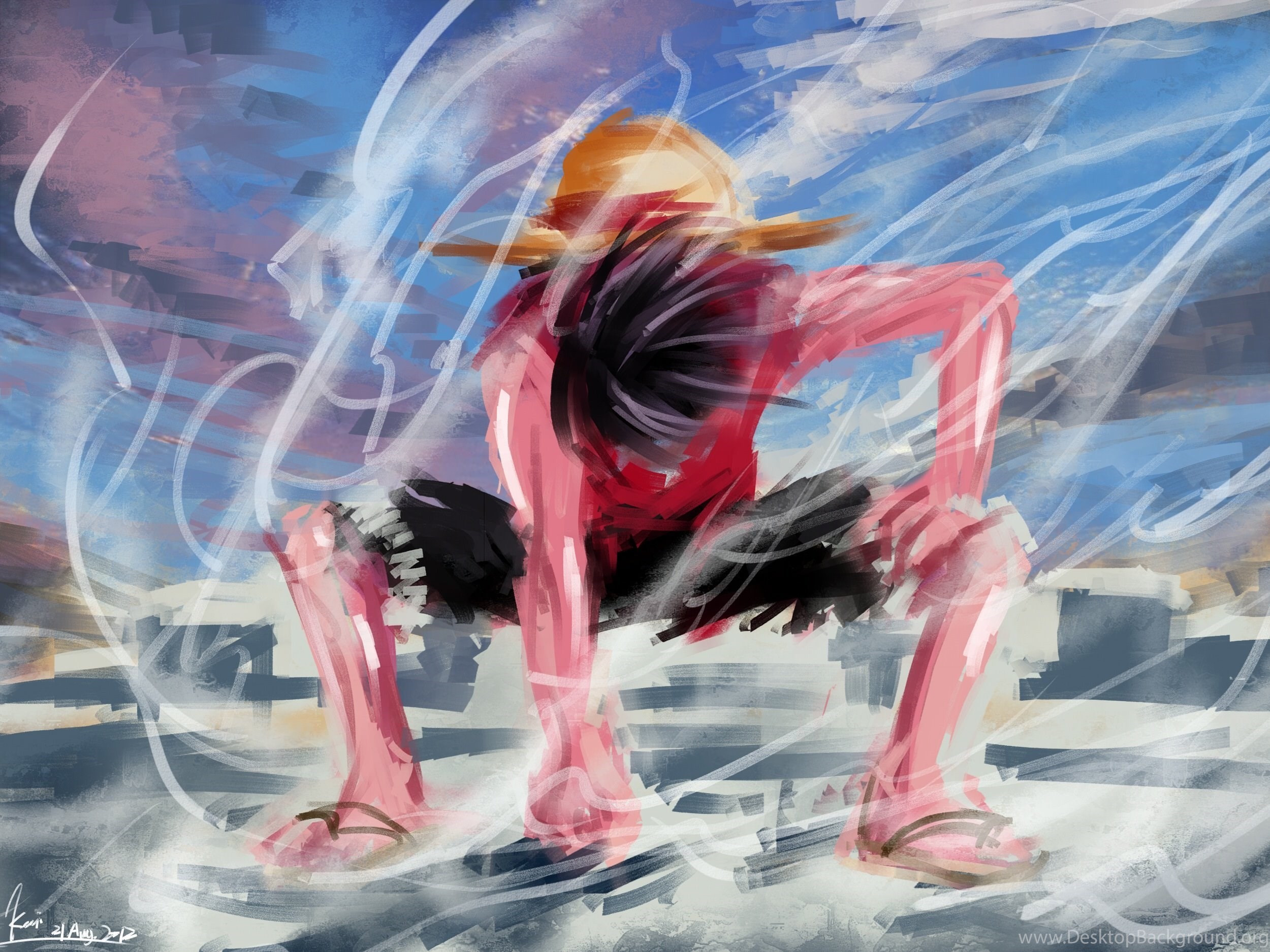 2500x1875 One Piece Wallpaper Luffy Haki Images. Gear fourth ...
