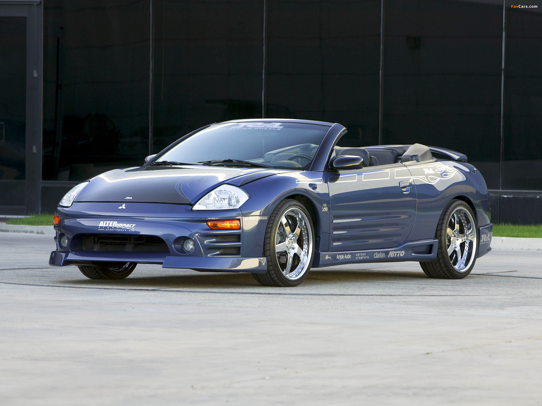 2048x1536 Wallpapers of R1 Racing Wheels Mitsubishi Eclipse GTS Spyder 2003