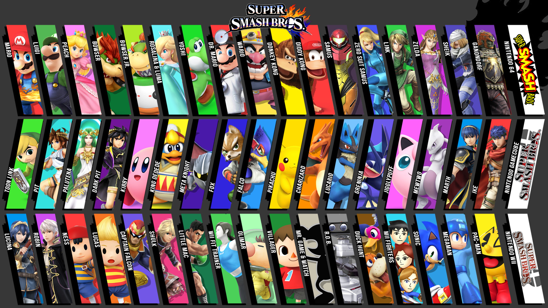 1920x1080 Super Smash r Nintendo DS and Wii U Computer Wallpapers