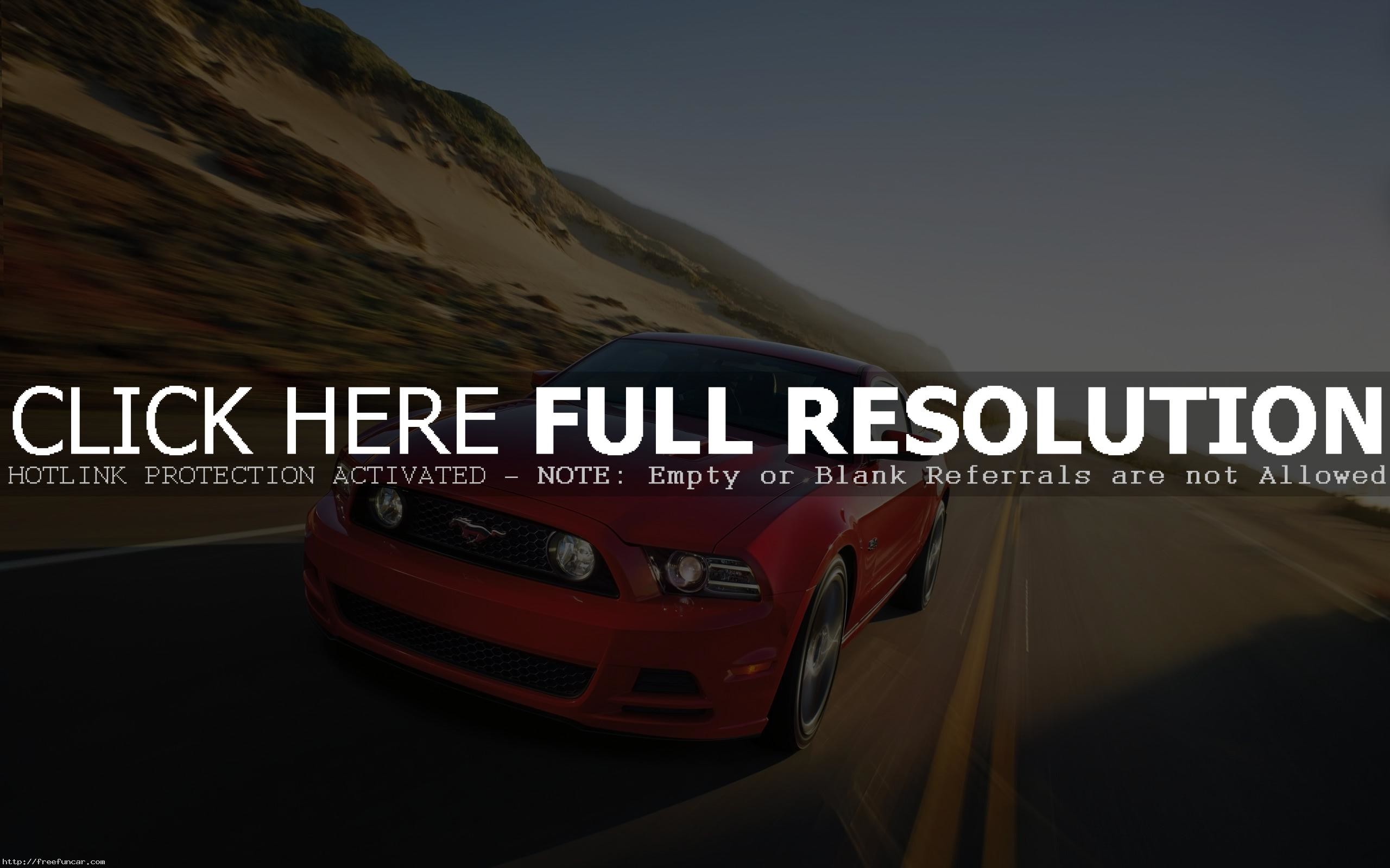2560x1600 RED FORD MUSTANG MOTION WALLPAPER