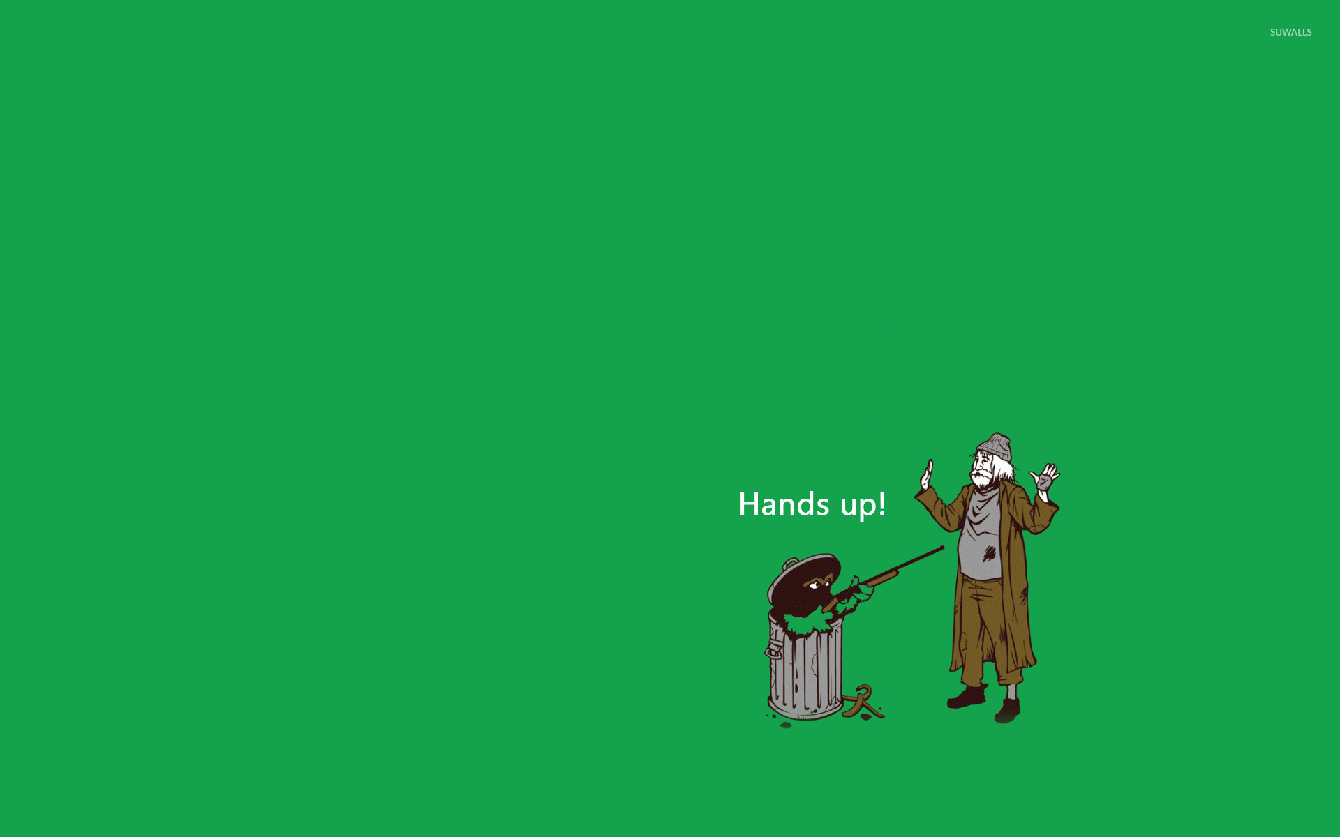 1920x1200 Oscar the Grouch Hold-up wallpaper
