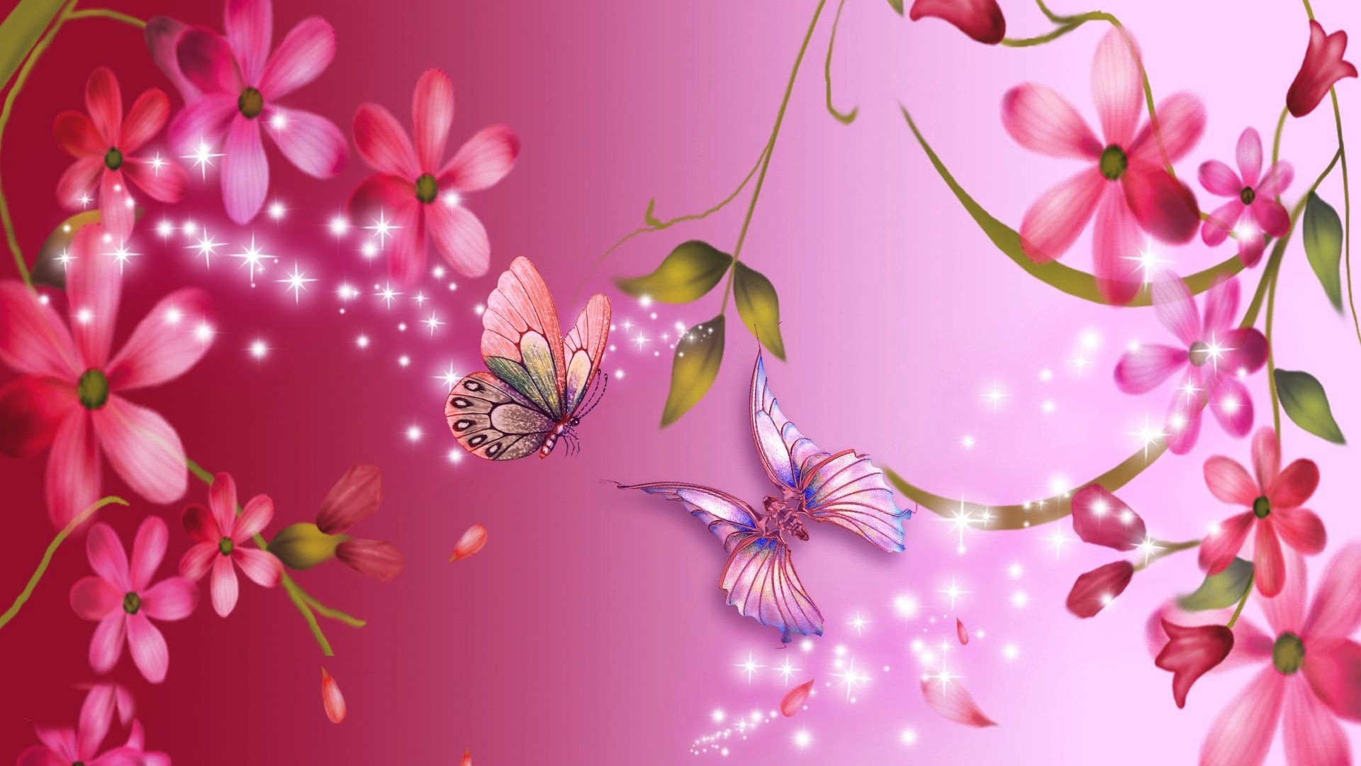 1920x1080 Pink Flower Wallpapers 1080p