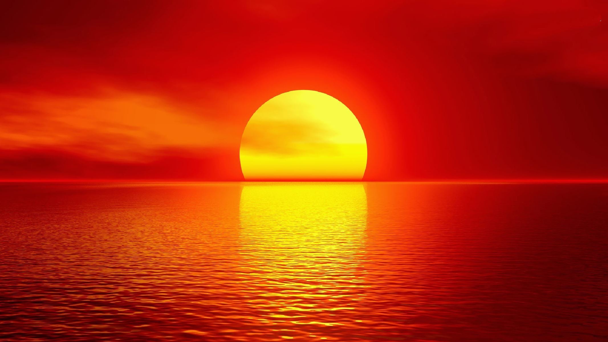 2133x1200 Amazing Red Sunset Wallpapers HD Free Download.