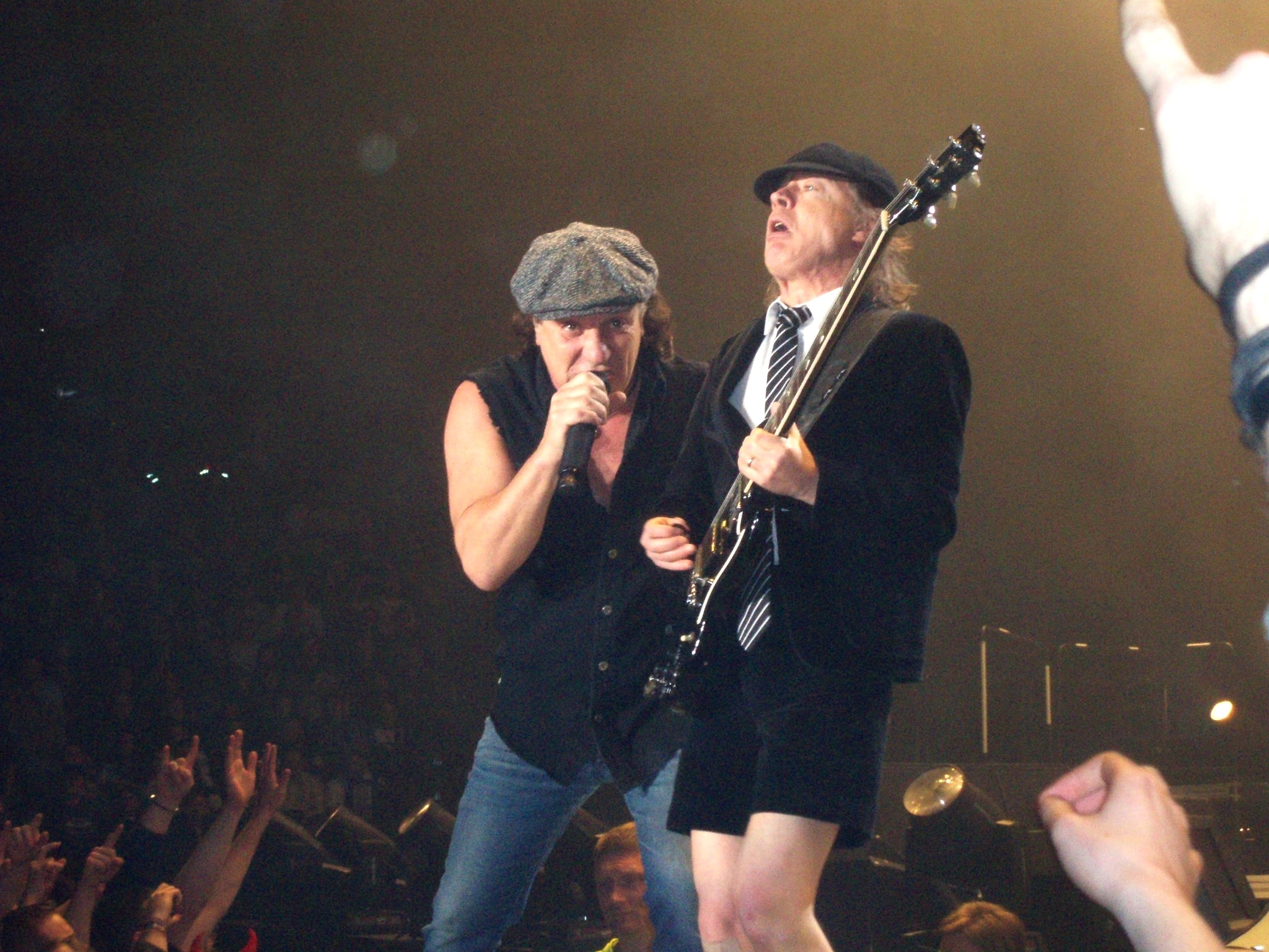 2048x1536 ... Angus Young and Brian Johnson by anczaa