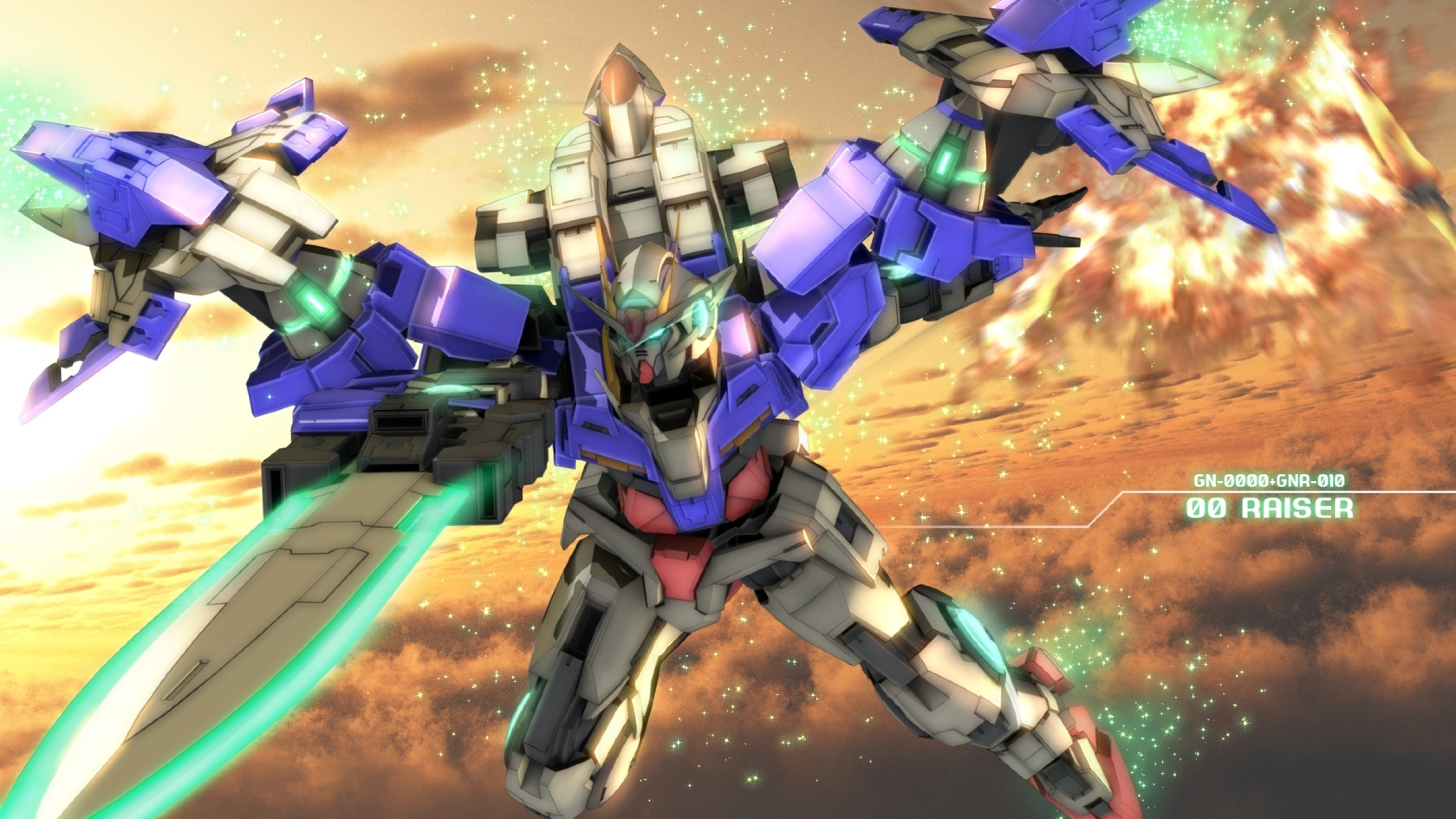 3840x2160 Mobile Suit Gundam, Mecha, Robot, 00 Raiser