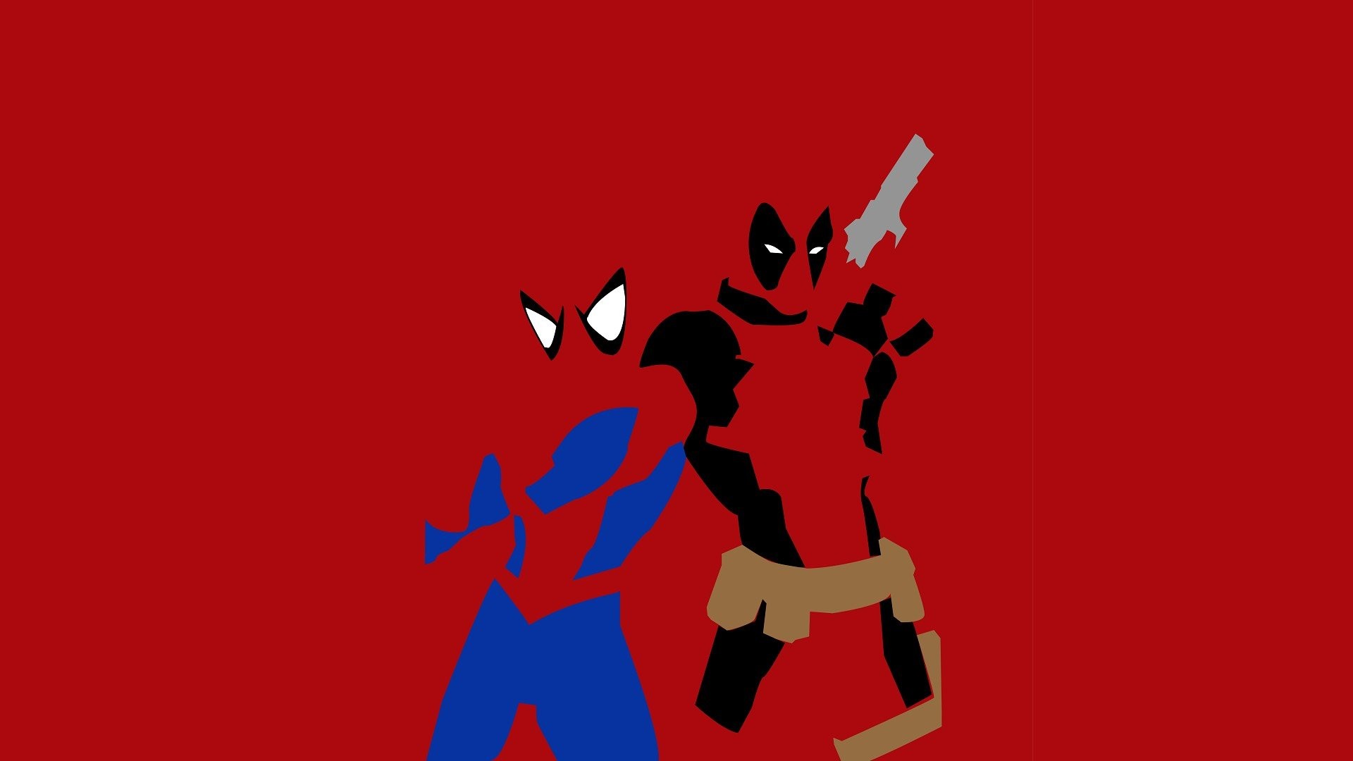 1920x1080 Deadpool Spiderman Wallpapers Desktop Background