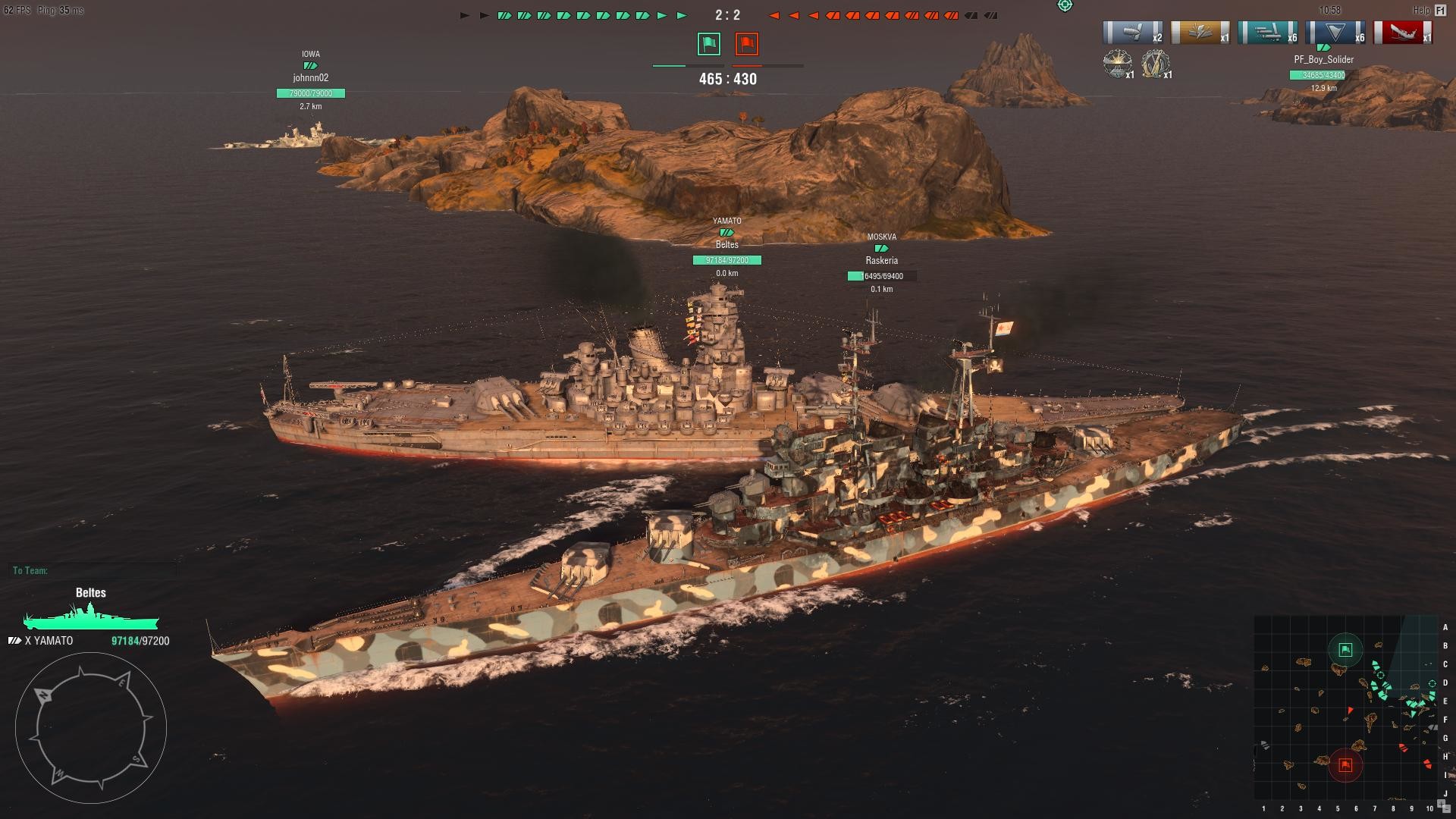 1920x1080 Moskva vs Yamato: Size Comparison